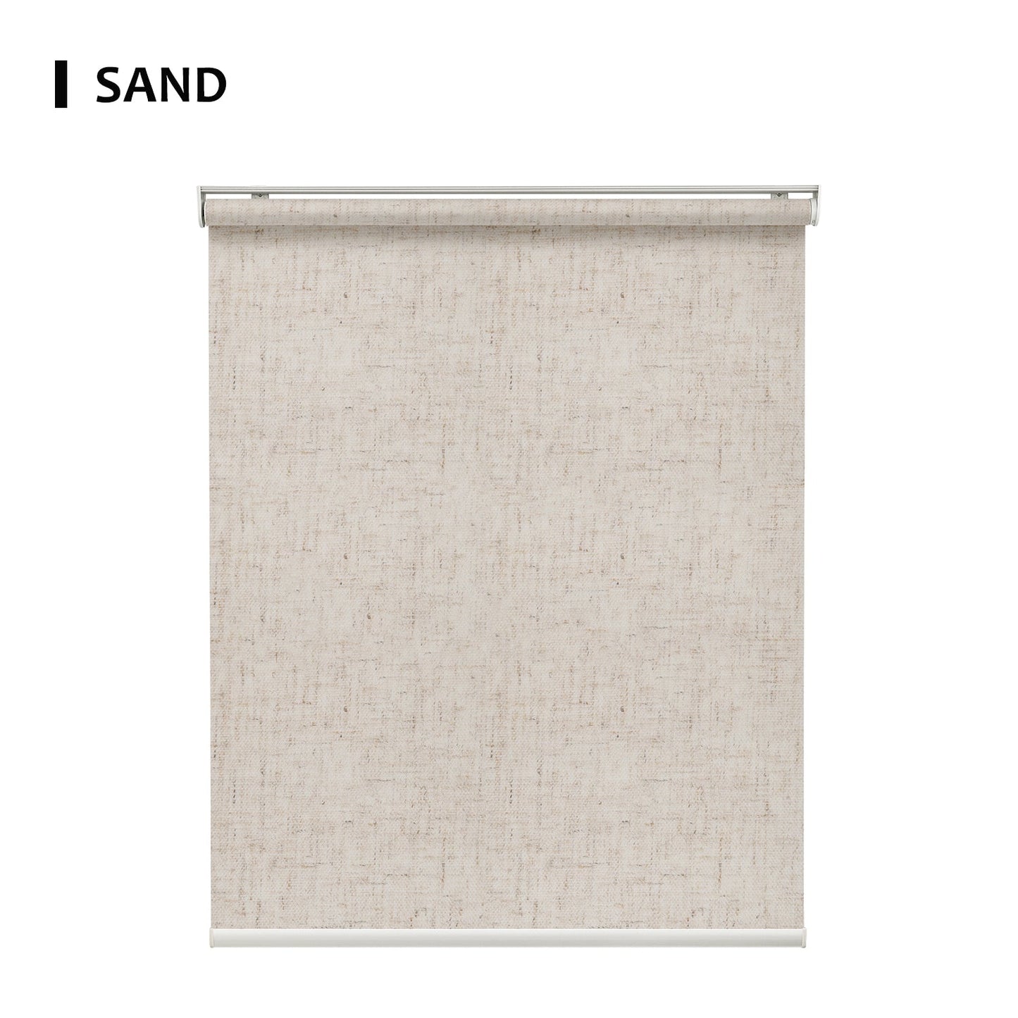 Motorized Light Filtering Roller Shades 70% Blackout Linen
