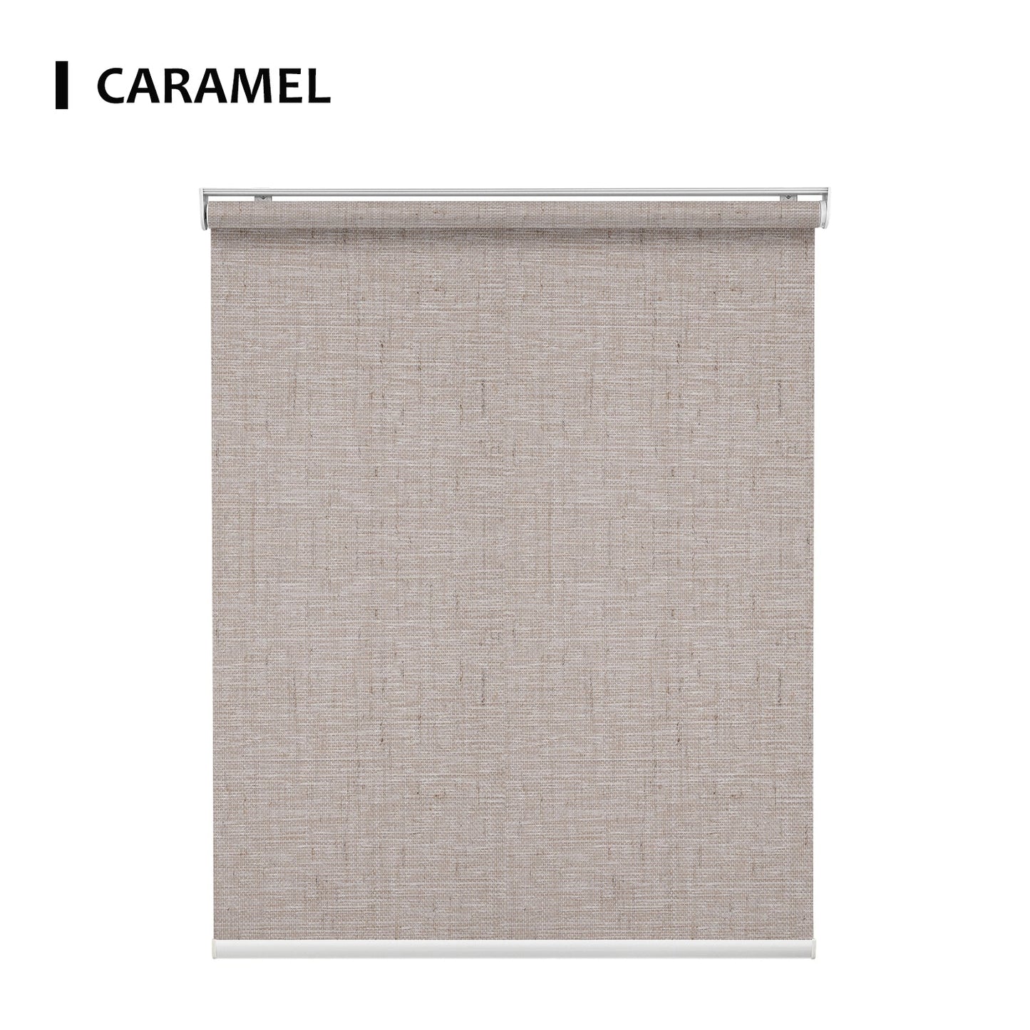 Motorized Light Filtering Roller Shades 70% Blackout Linen