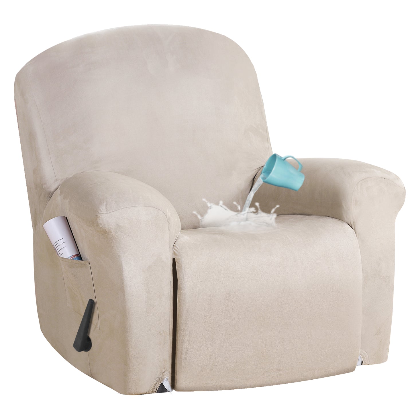 Recliner Cover Non Slip Stretch Suede Recliner Couch Covers Recliner Chair Cover