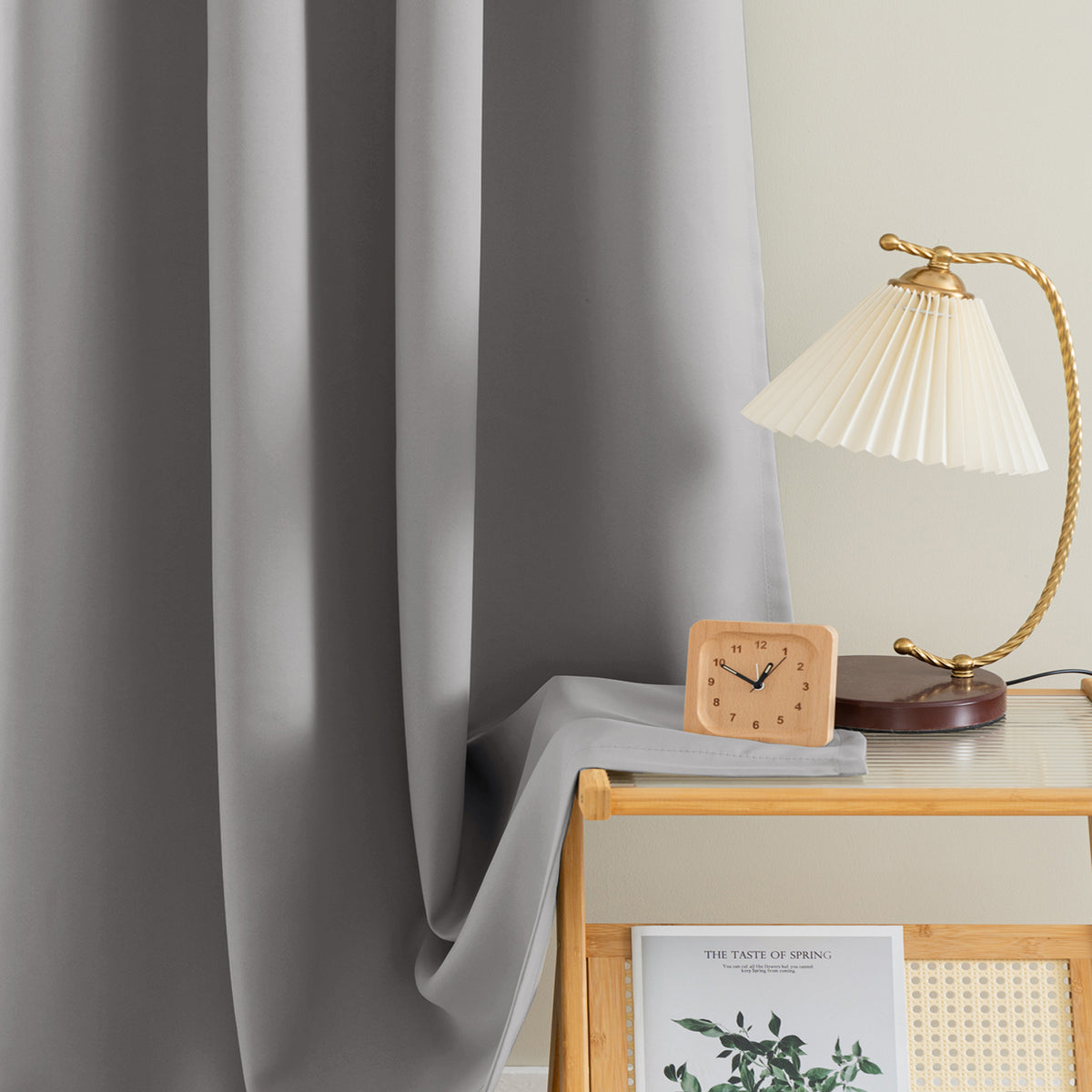 Smarcute Wide Blockout Grommet Solid Curtain - 254cm x 213cm