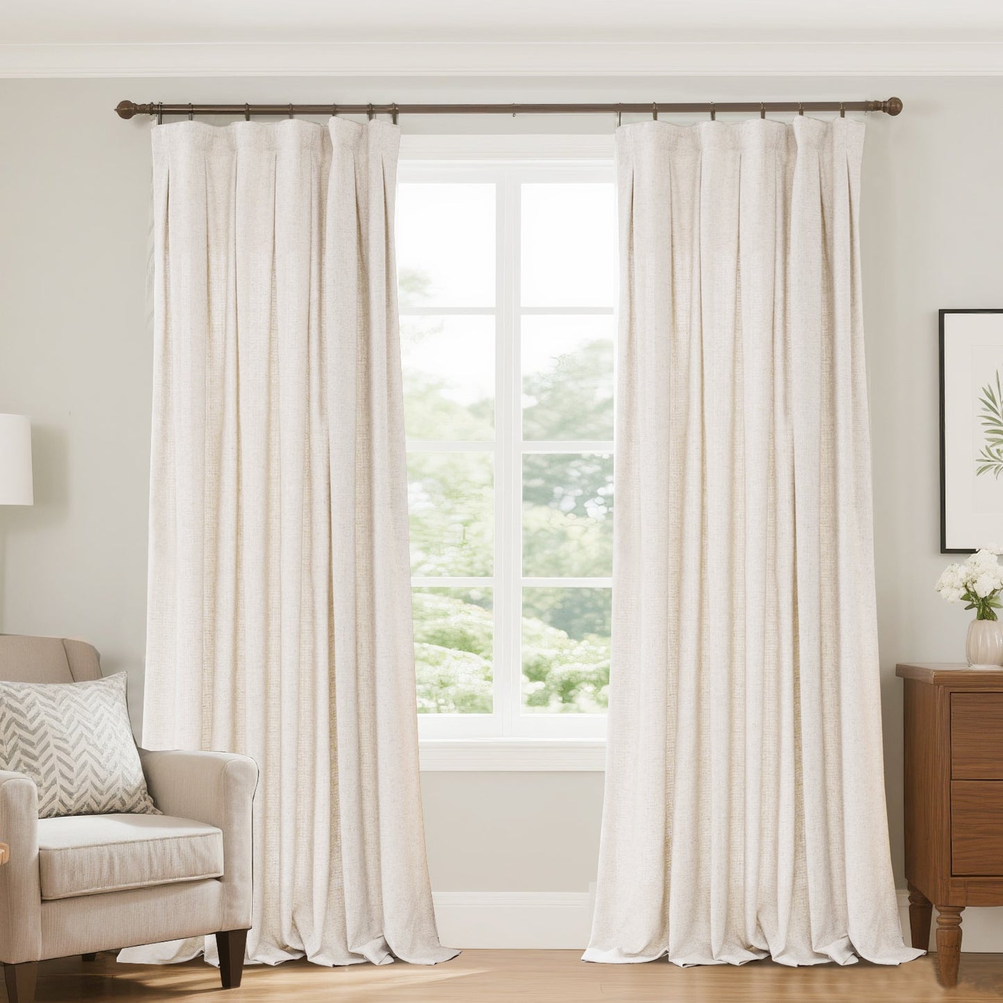Lun Faux LInen Heavyweight curtains