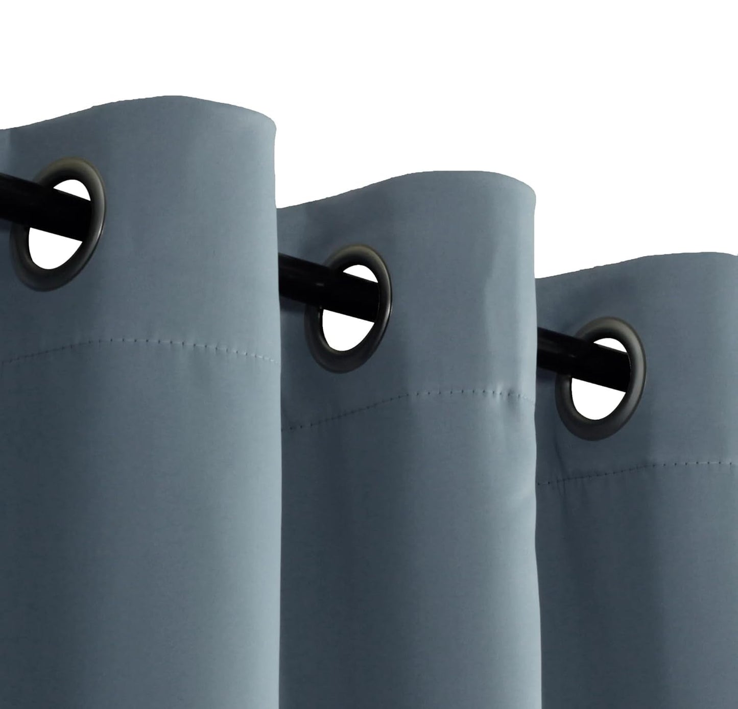 Velana Solid Color Blackout Curtain Pleated