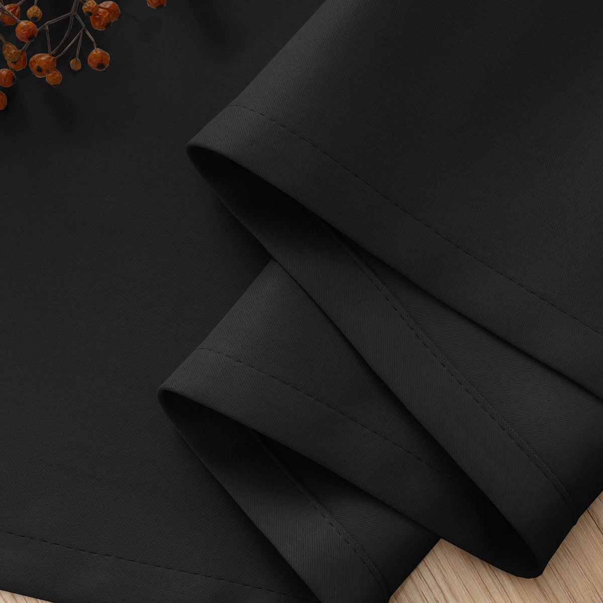 Smarcute Blockout Grommet Solid Curtain - 2X 132x183cm