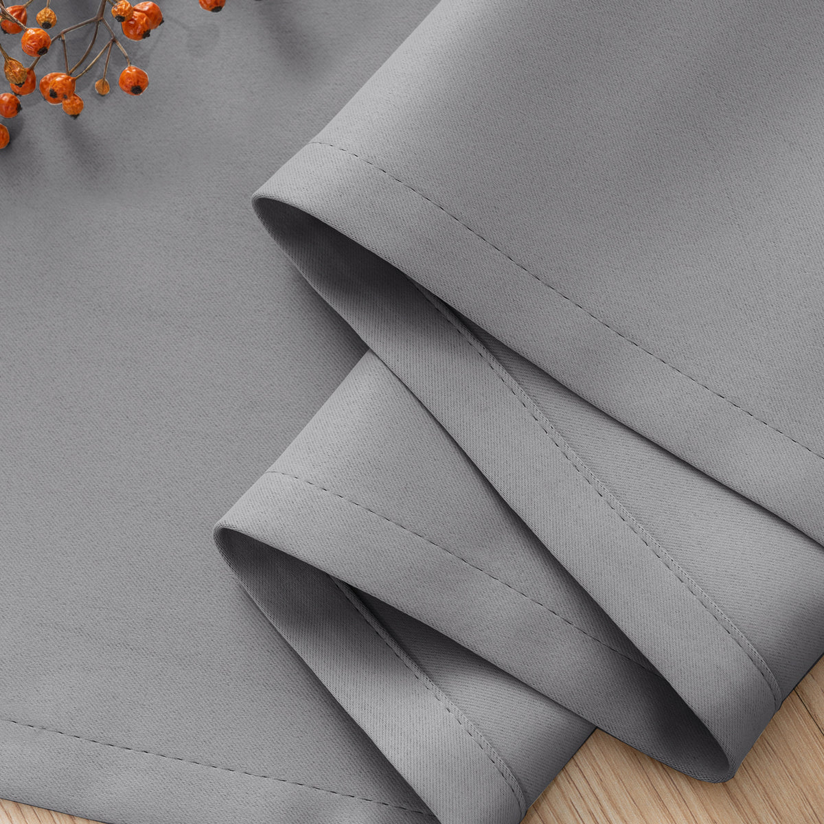 Smarcute Blockout Grommet Solid Curtain - 2X 132x213cm