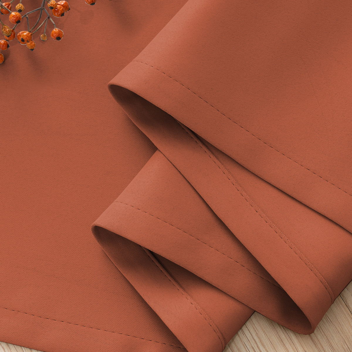 Smarcute Blockout Grommet Solid Curtain - 2X 132x243cm