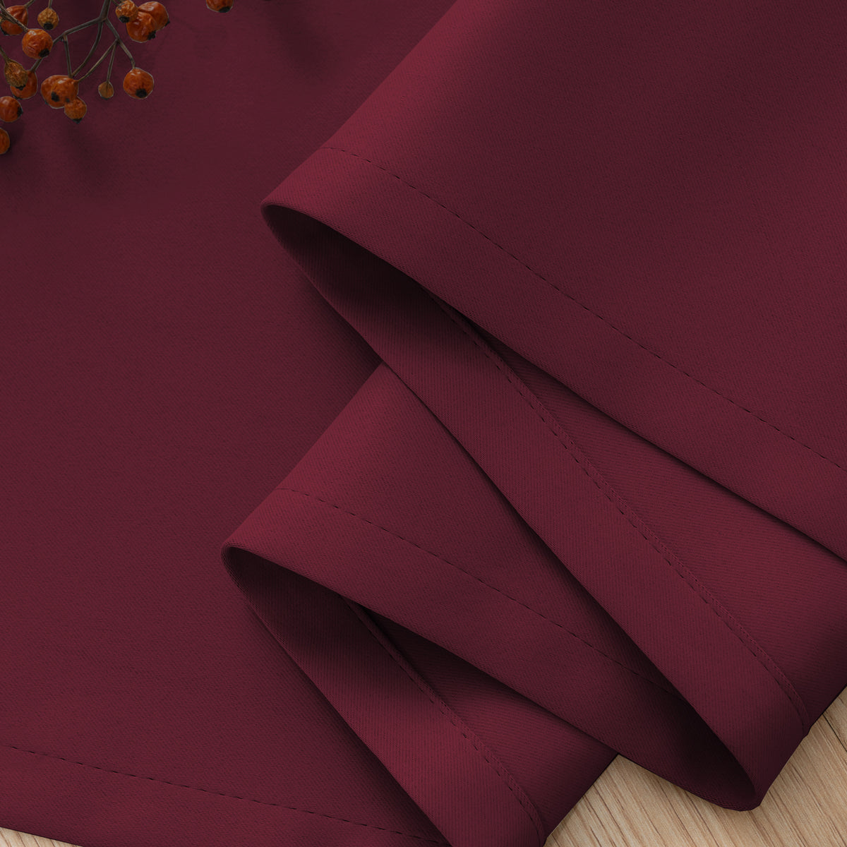 Smarcute Blockout Grommet Solid Curtain - 2X 132x243cm