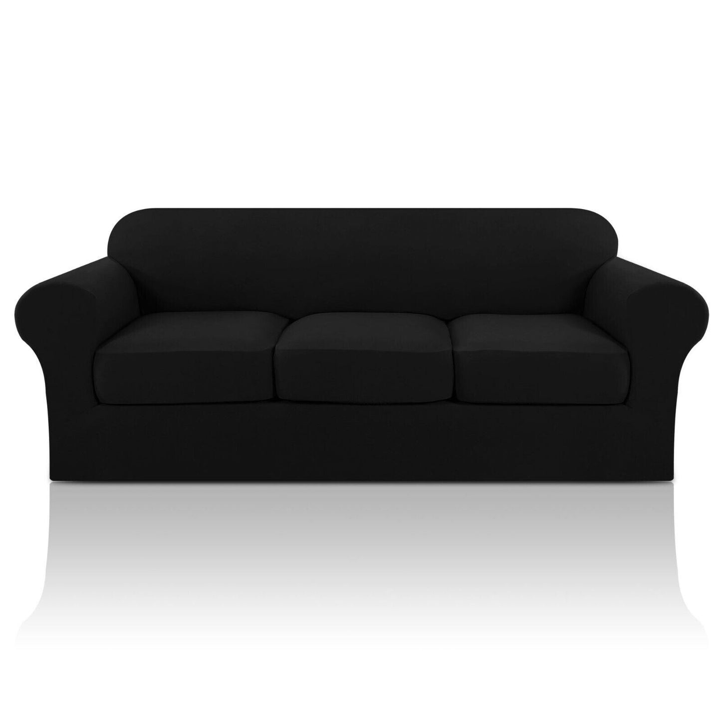 2 Pic Microfiber Stretch Sofa Covers Couch Covers Slipcovers with Elastic Bottom