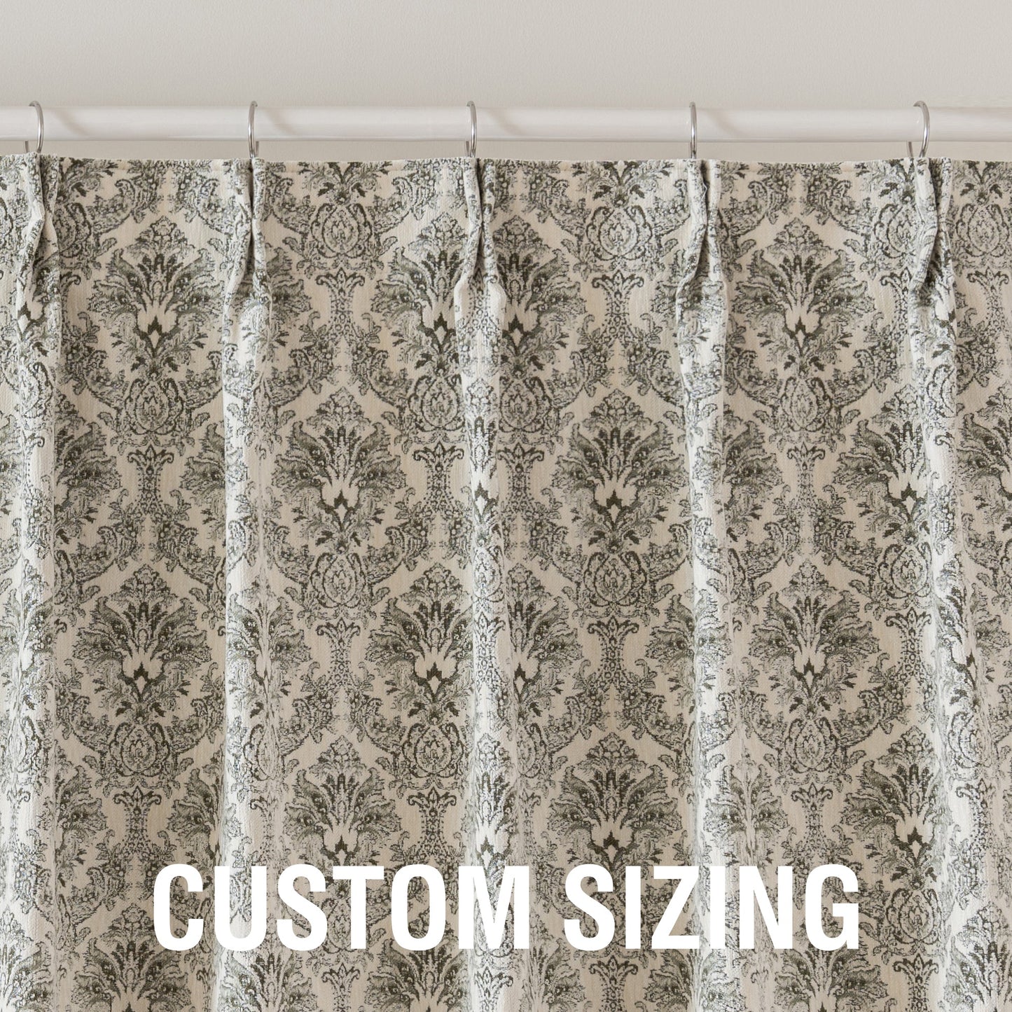 Lyssa Jacquard Curtain Drapery Pleated