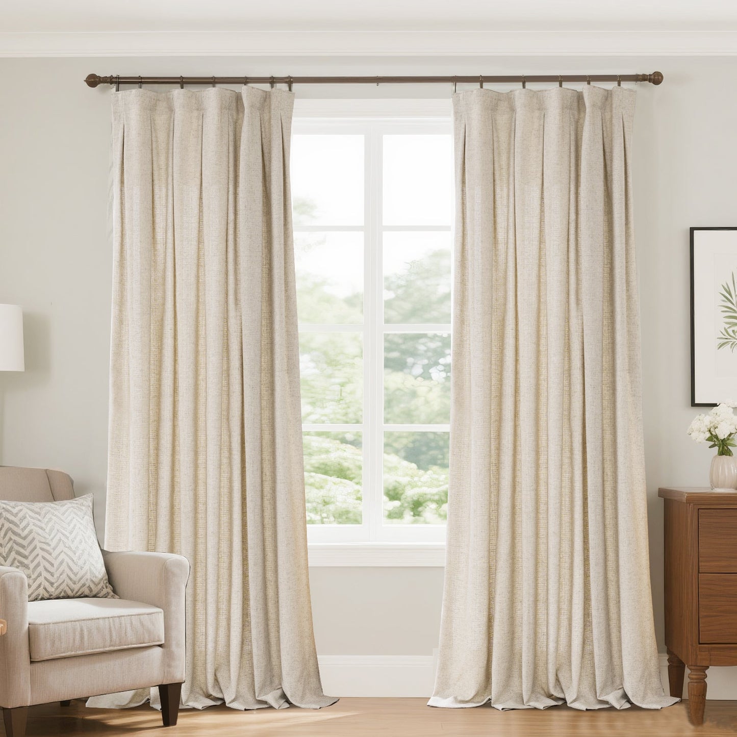 Lun Faux LInen Heavyweight curtains