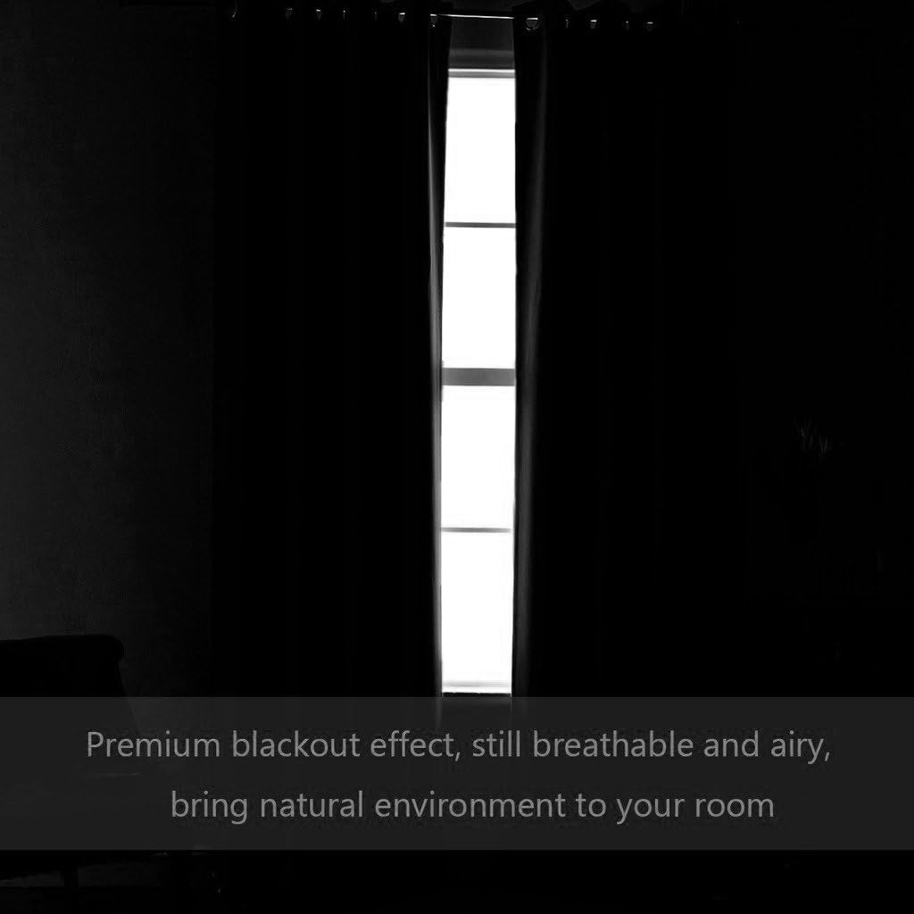 Velana Solid Color Blackout Curtain Pleated