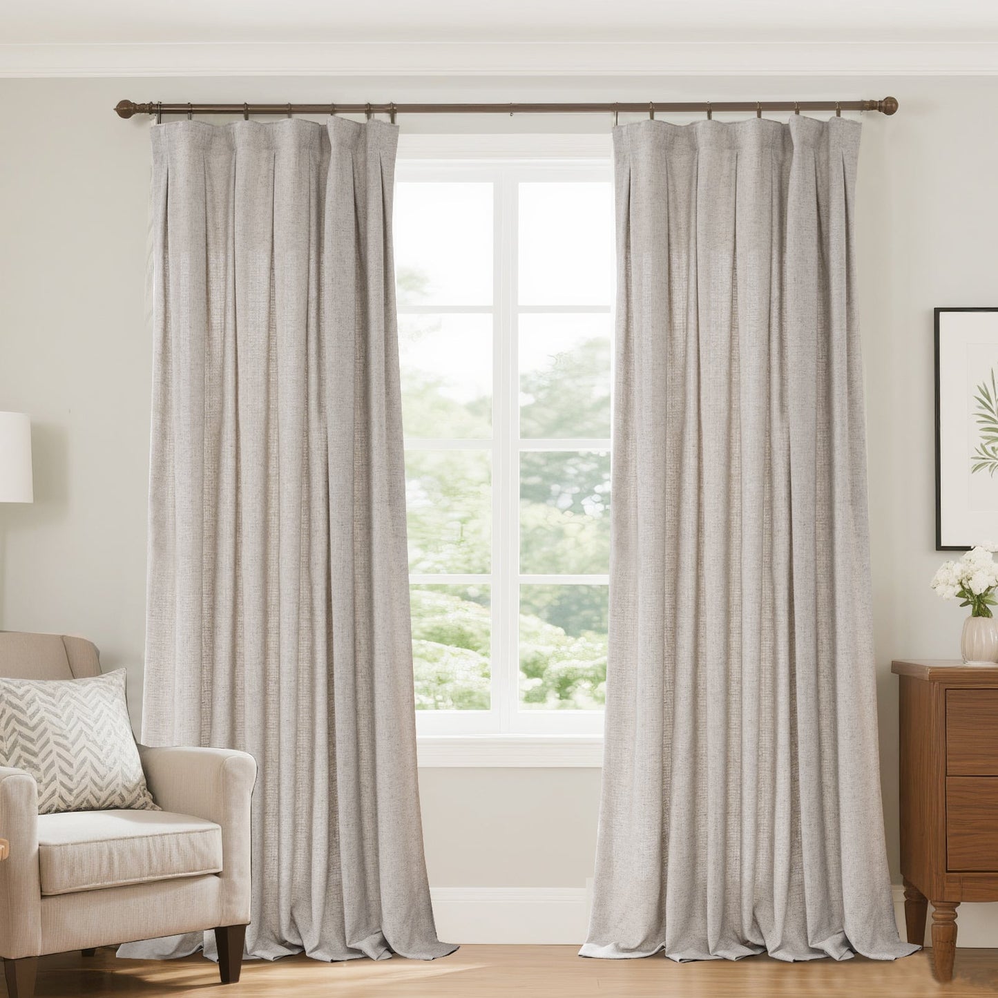 Lun Faux LInen Heavyweight curtains