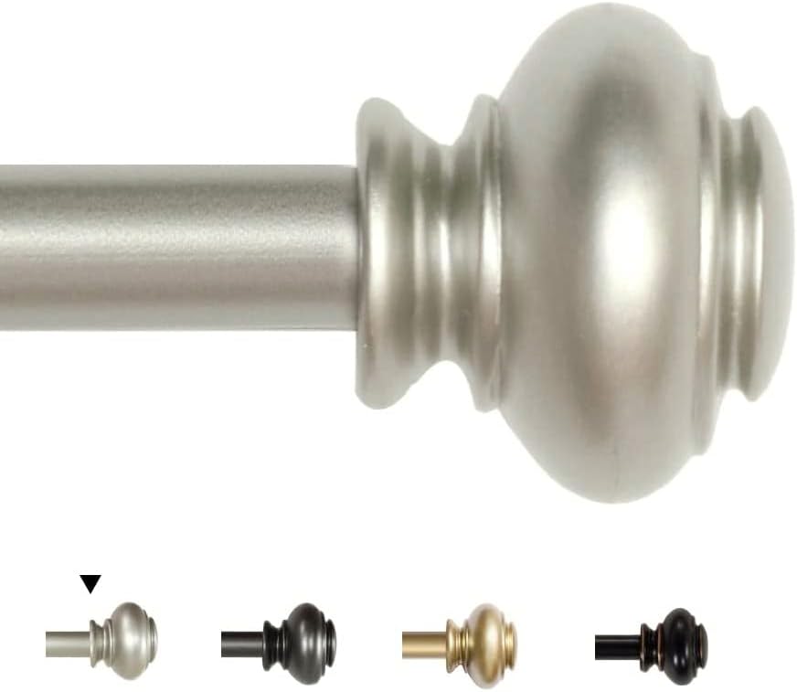 Window Curtain Rods Adjustable Decorative