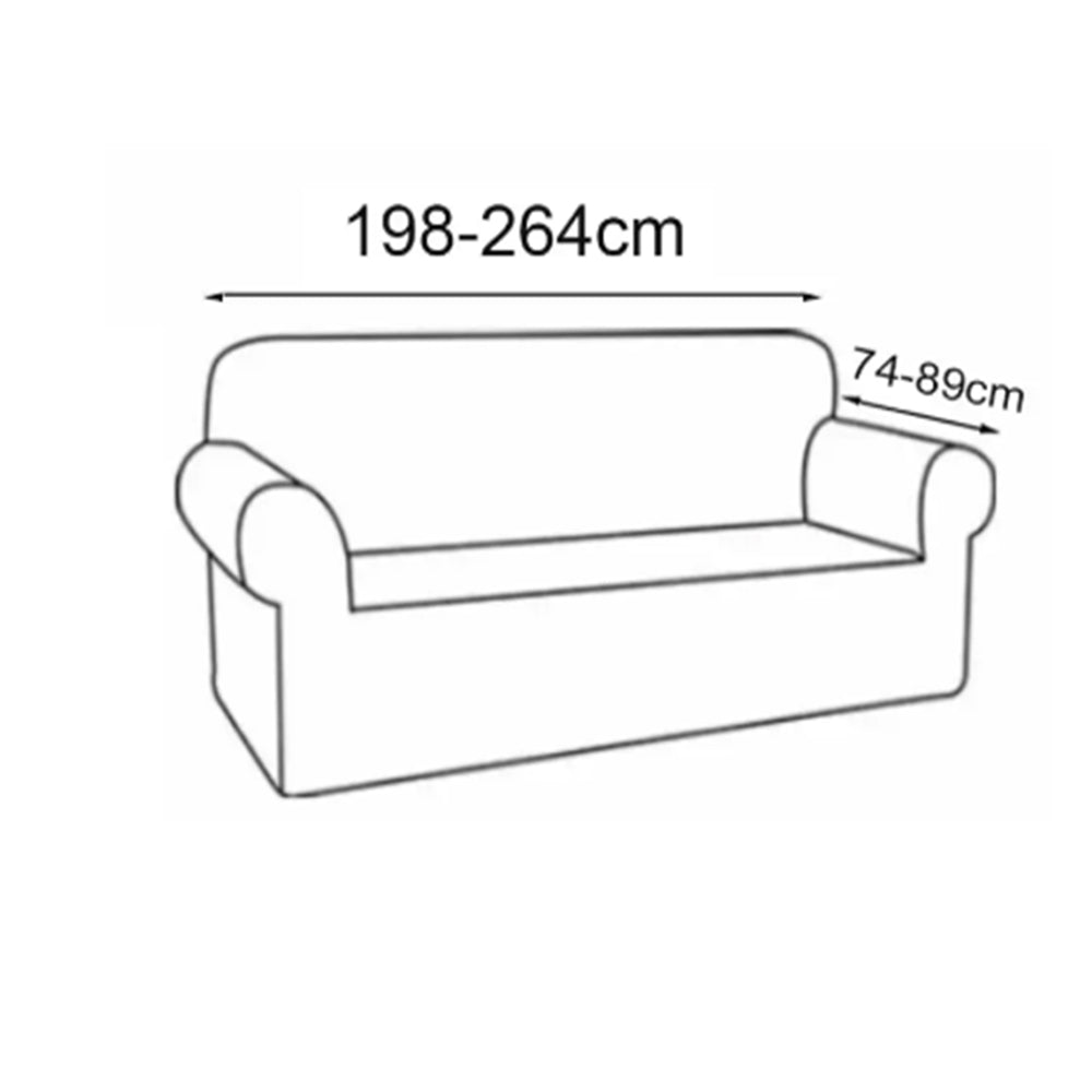Smarcute 4 Seater High Stretch Jacquqard Textured Sofa Cover