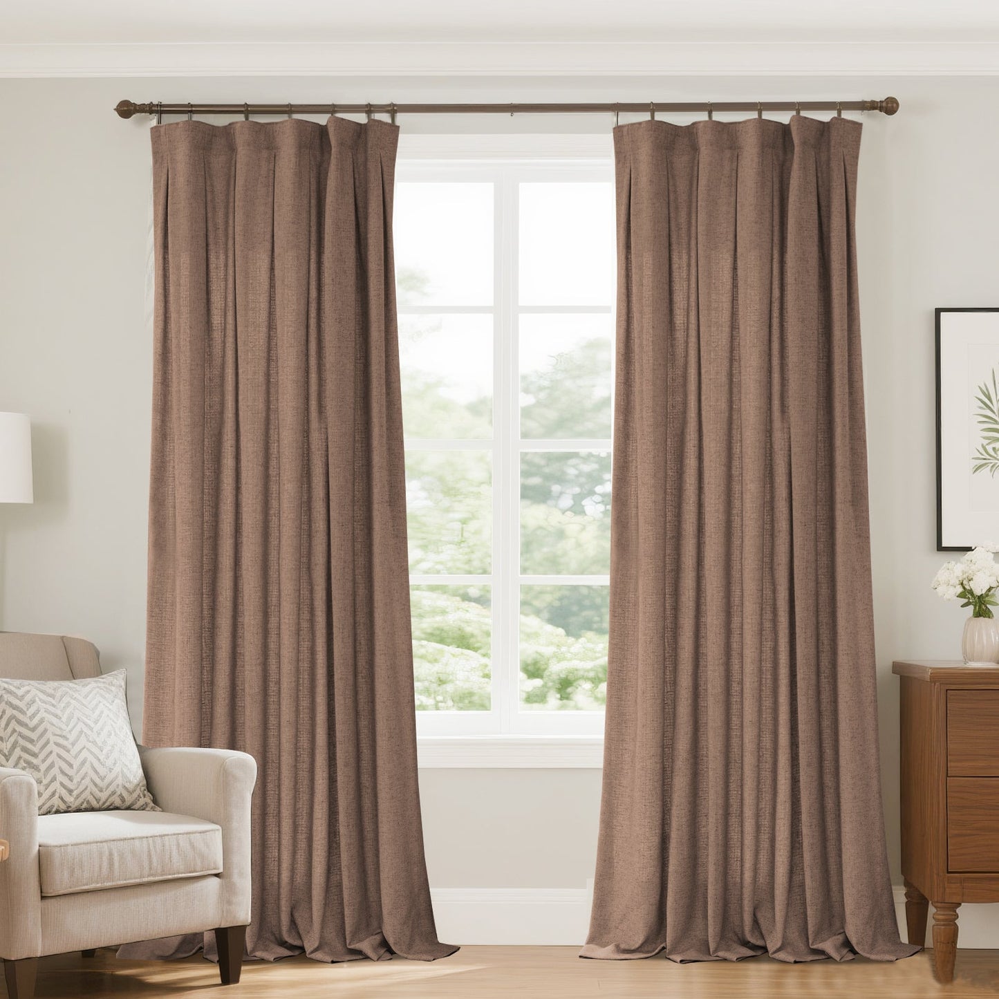 Lun Faux LInen Heavyweight curtains