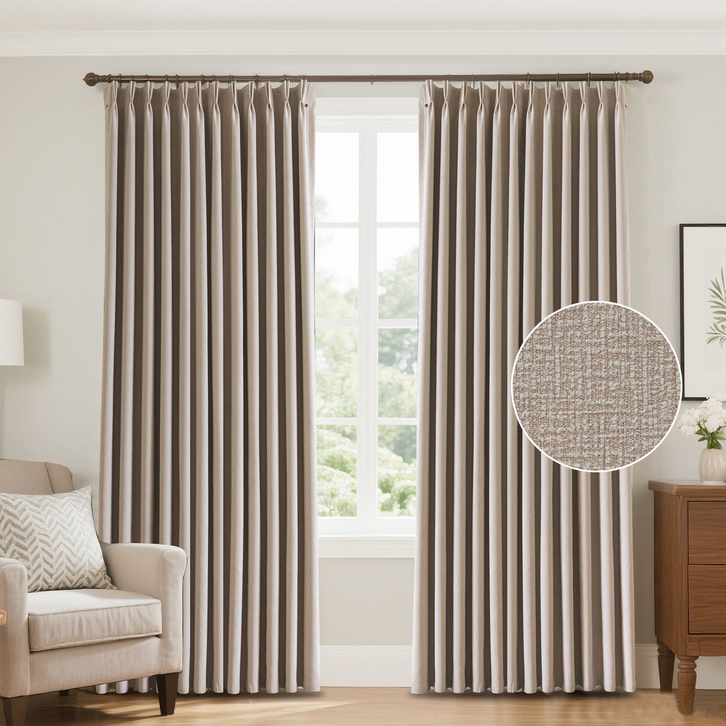 Zariel Modern European Urban Lattice Pattern Velvet Curtains