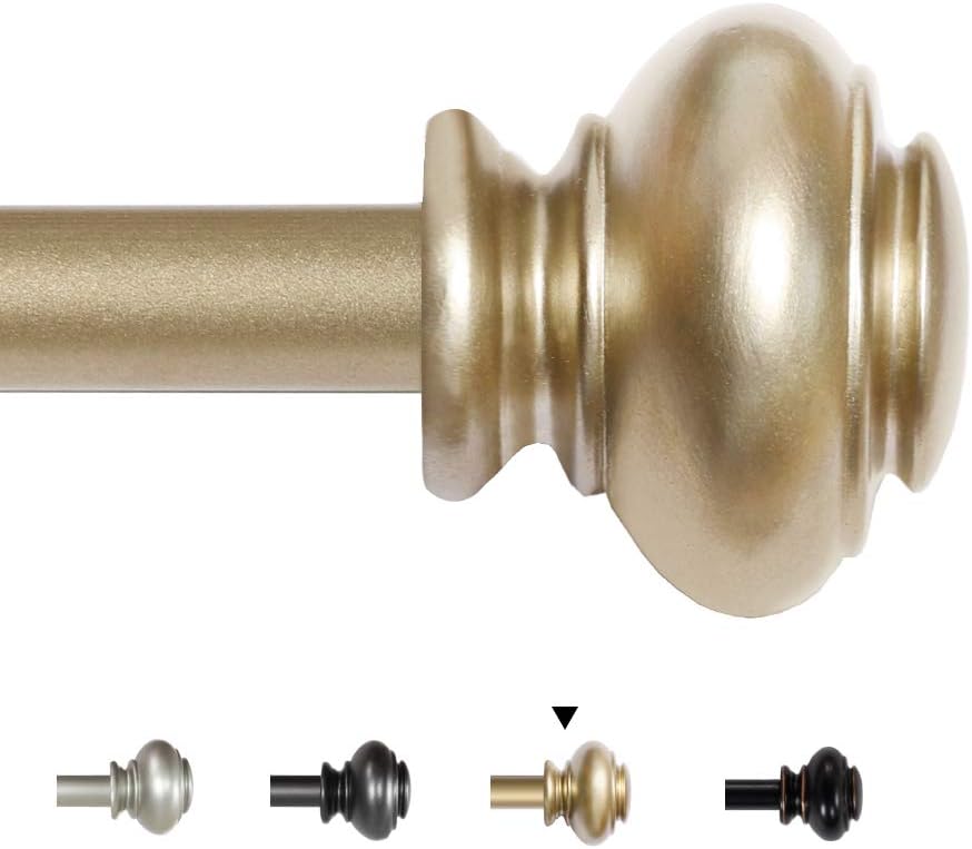 Window Curtain Rods Adjustable Decorative