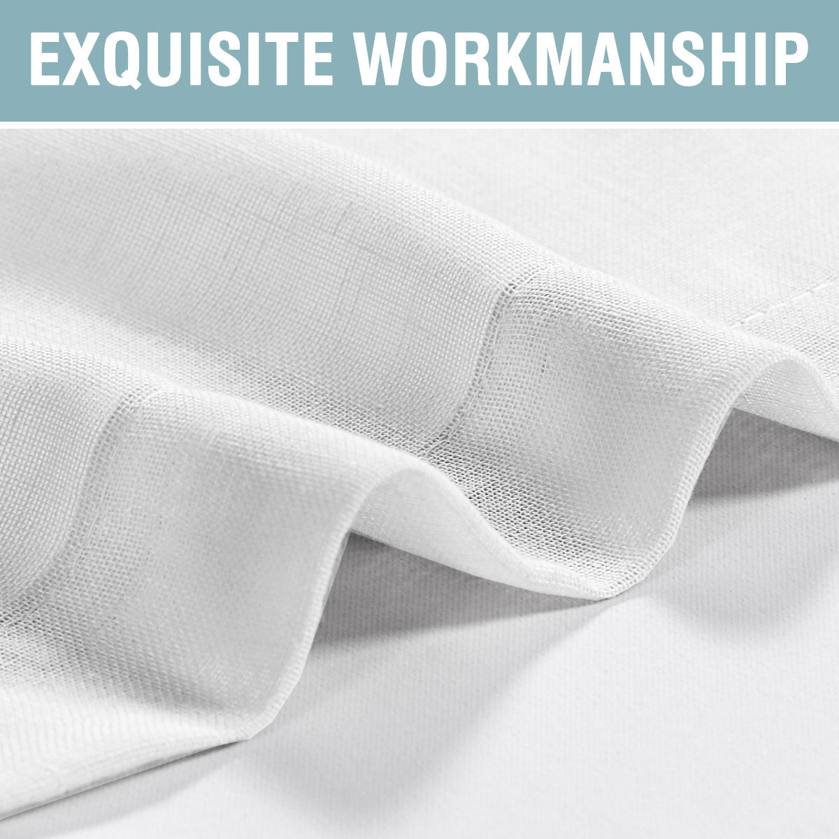 Nira Waterproof Faux Linen Outdoor Curtains