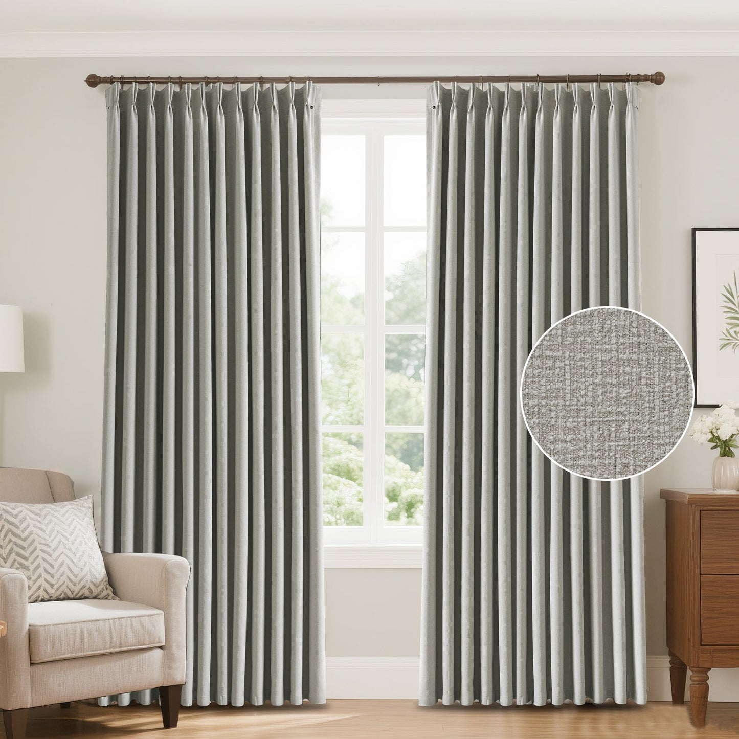 Zariel Modern European Urban Lattice Pattern Velvet Curtains