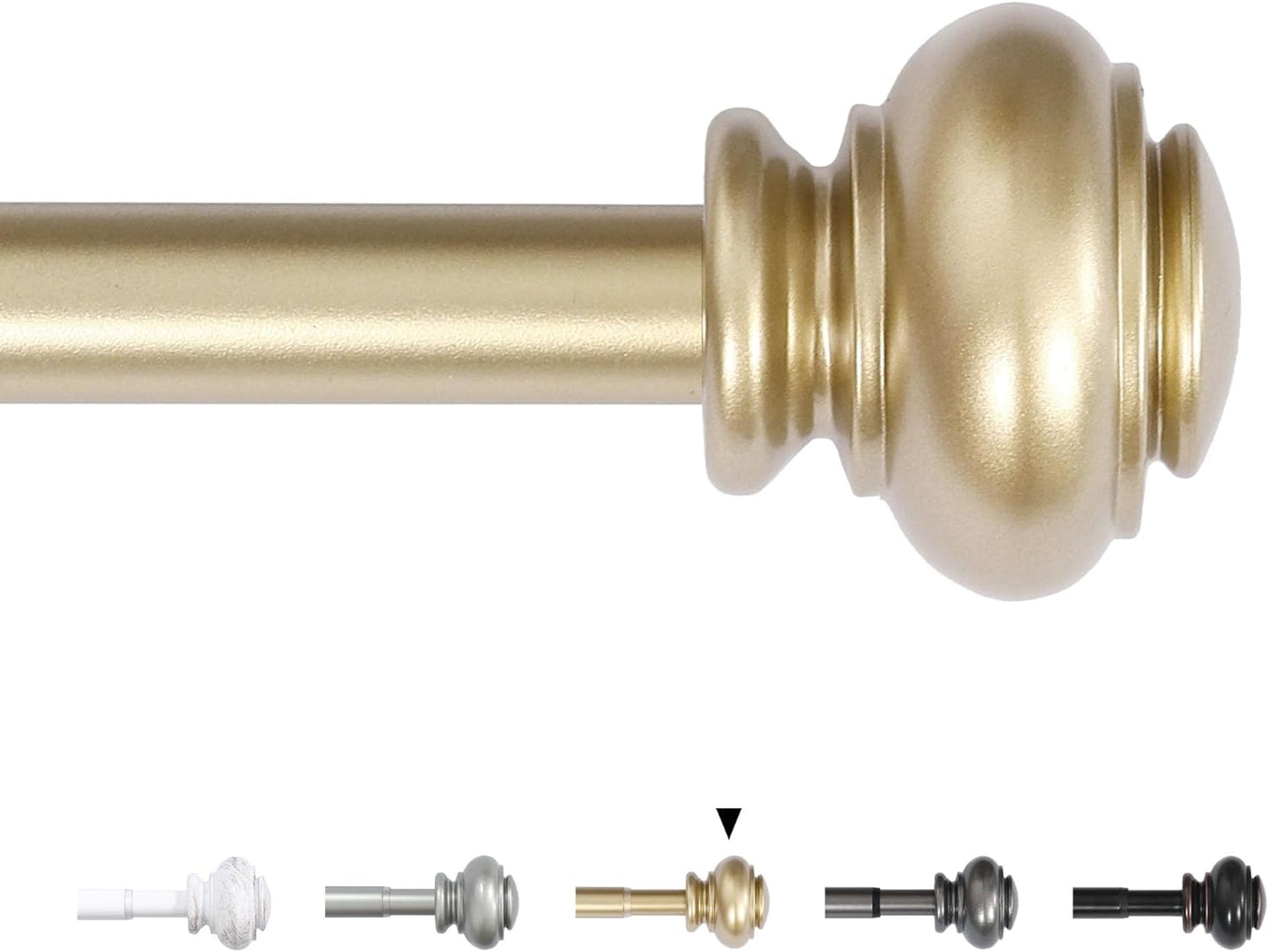 Window Curtain Rods Adjustable Decorative