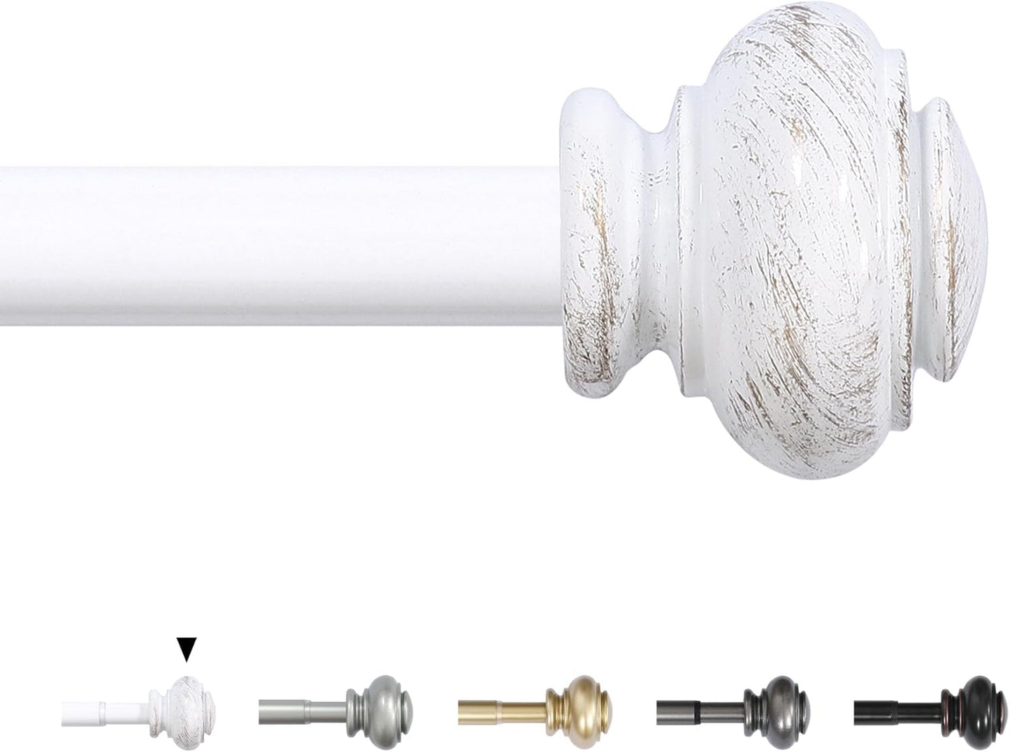 Window Curtain Rods Adjustable Decorative