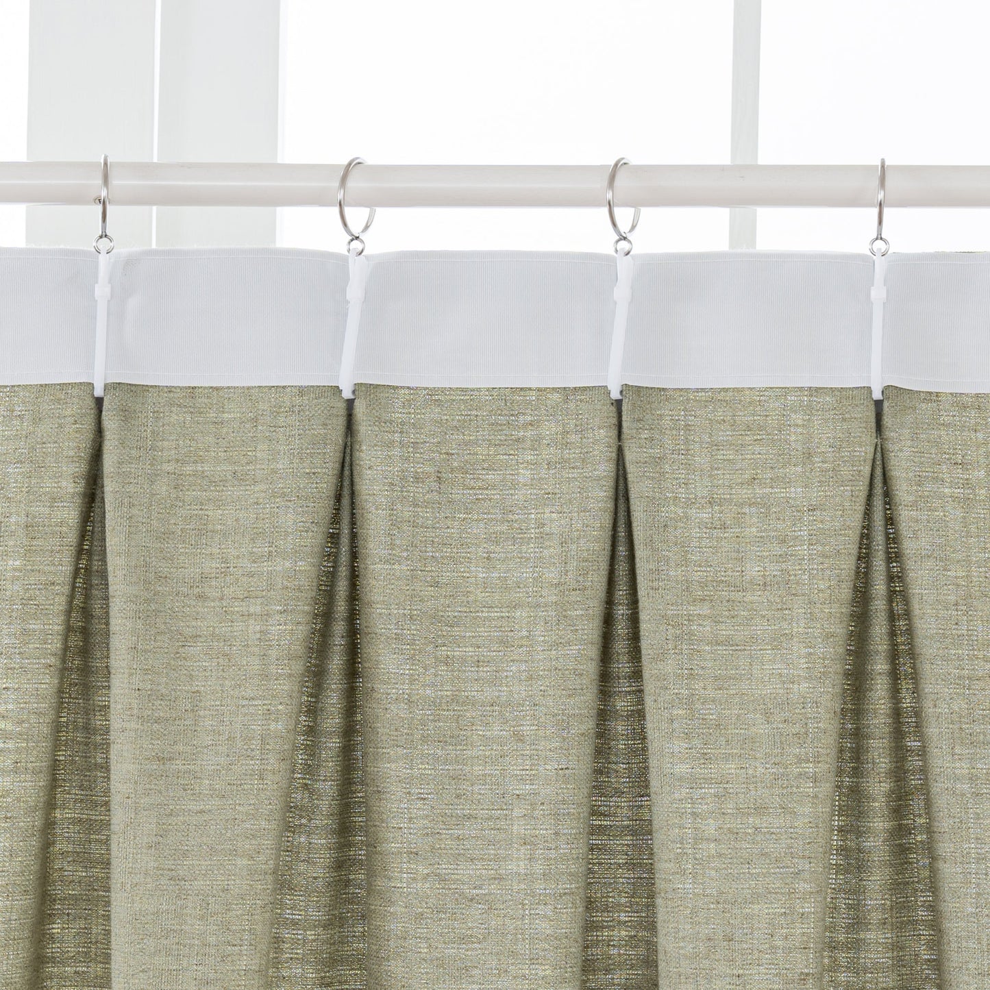 Bil Blended Linen Curtain Pleated