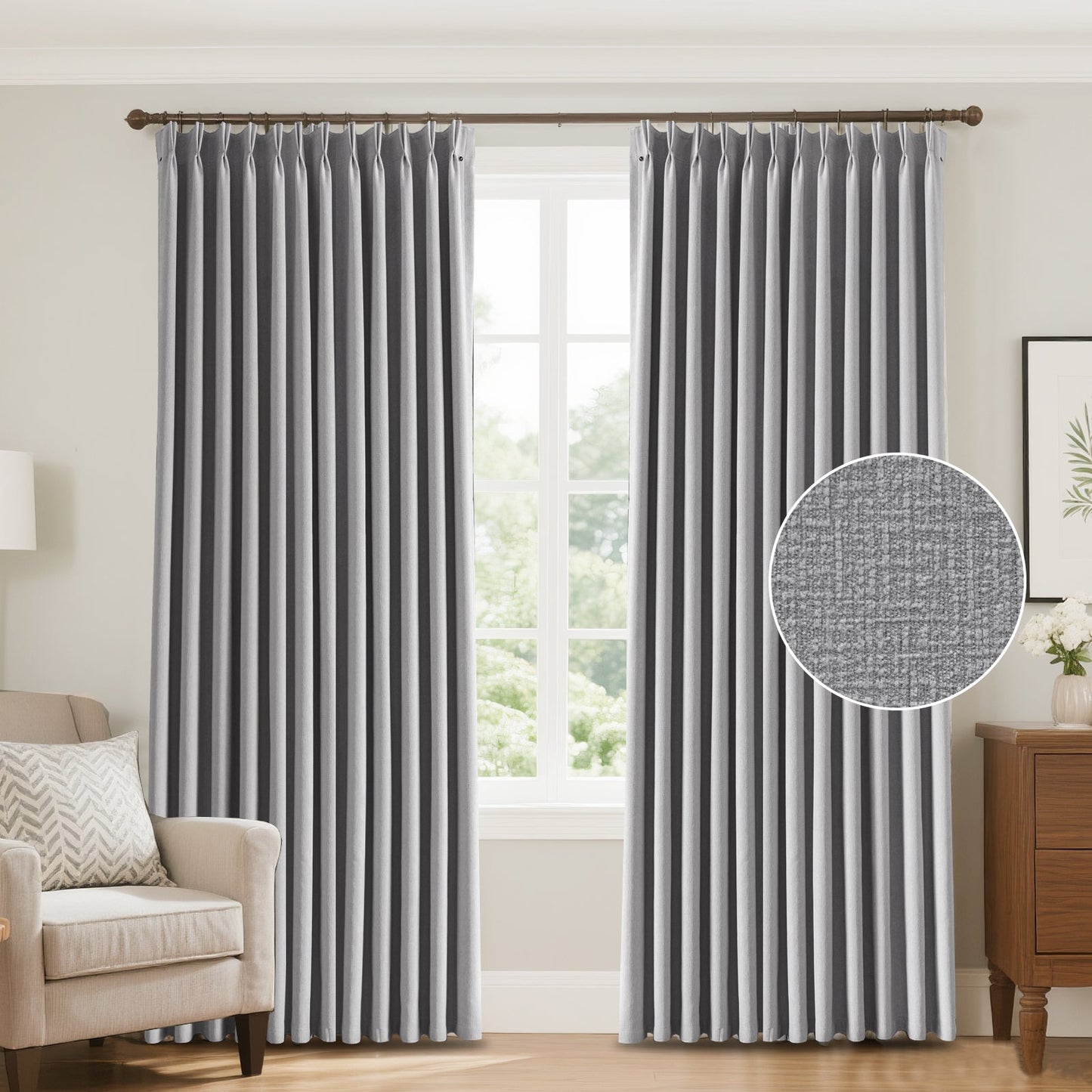 Zariel Modern European Urban Lattice Pattern Velvet Curtains