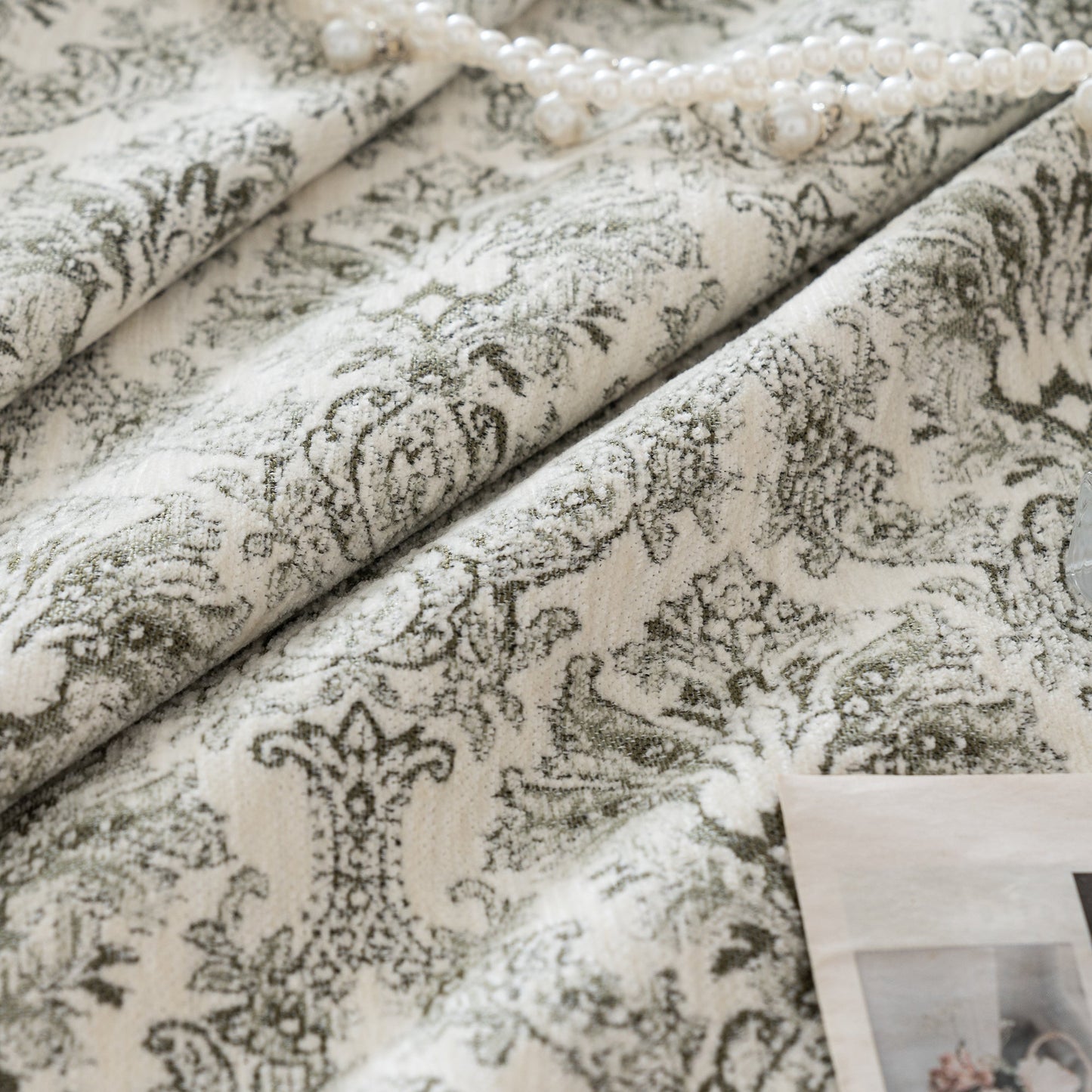 Lyssa Jacquard Curtain Drapery Pleated