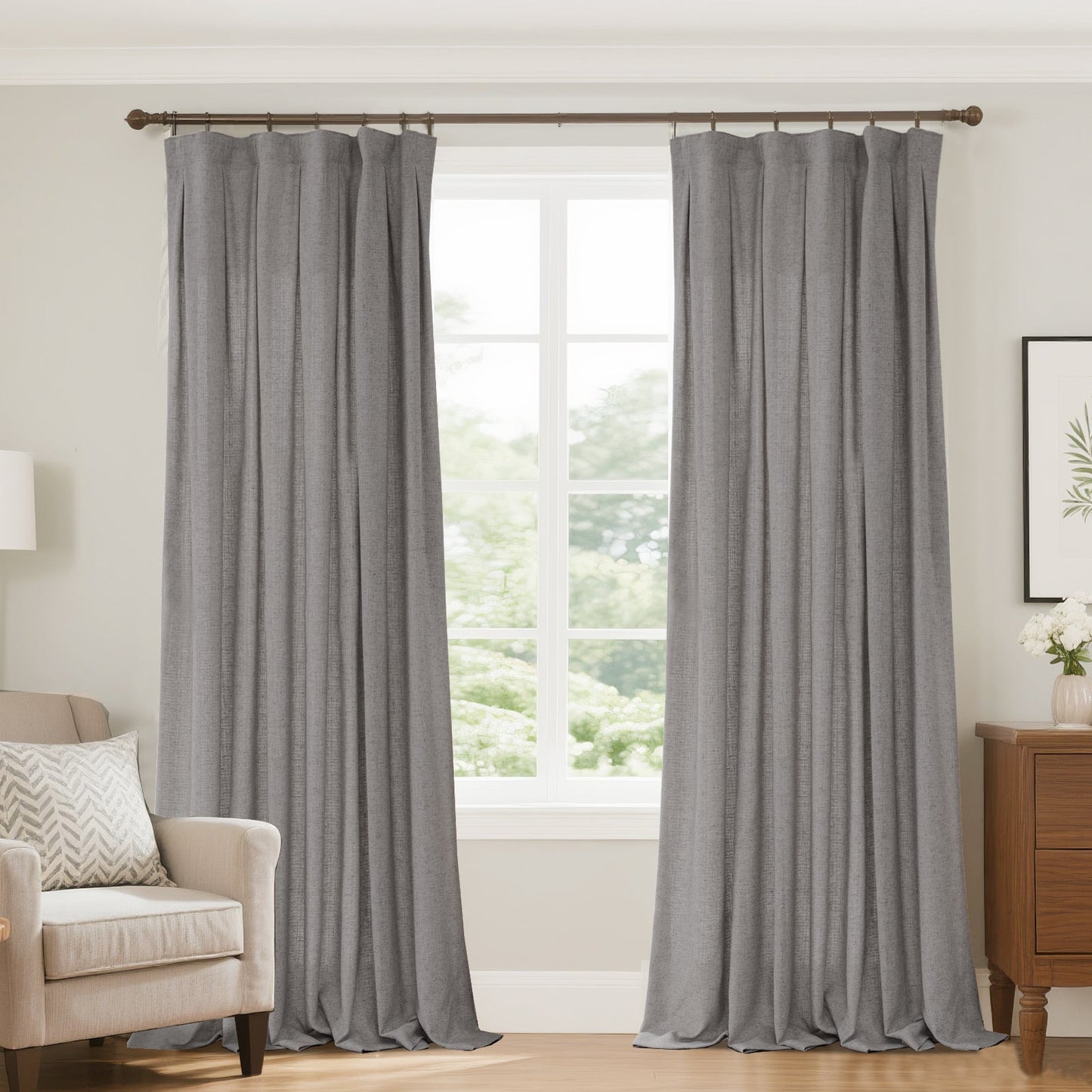 Lun Faux LInen Heavyweight curtains