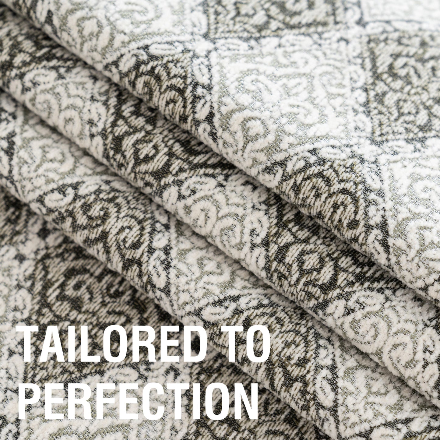Lyssa Jacquard Curtain Drapery Pleated