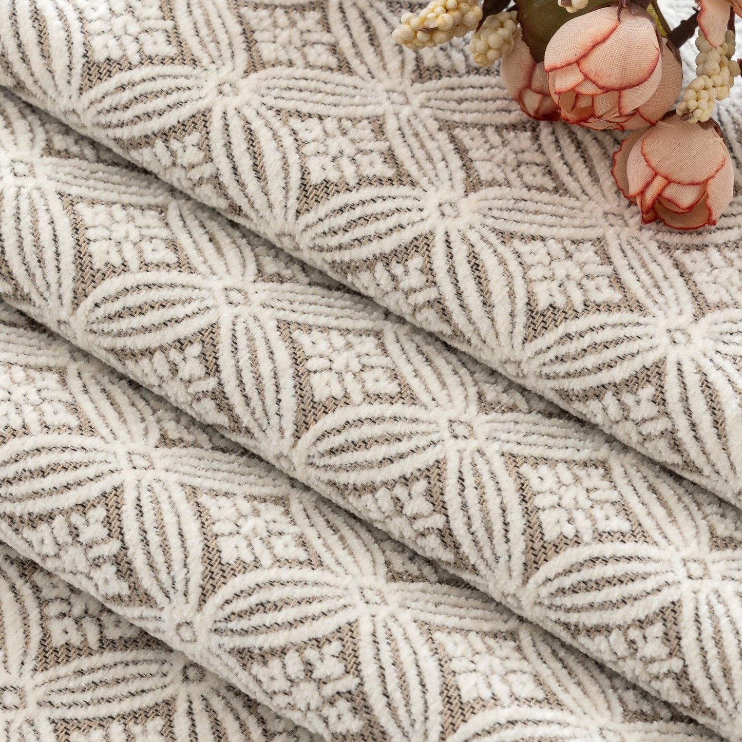 Lyssa Jacquard Curtain Drapery Pleated