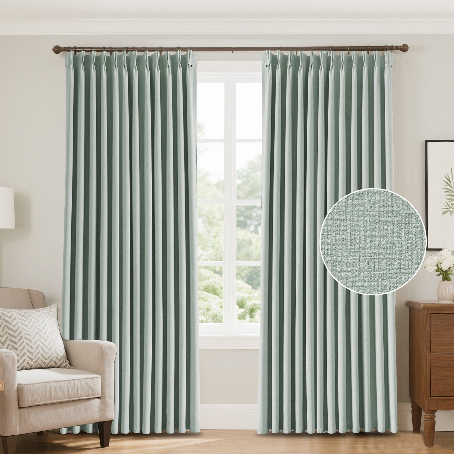 Zariel Modern European Urban Lattice Pattern Velvet Curtains