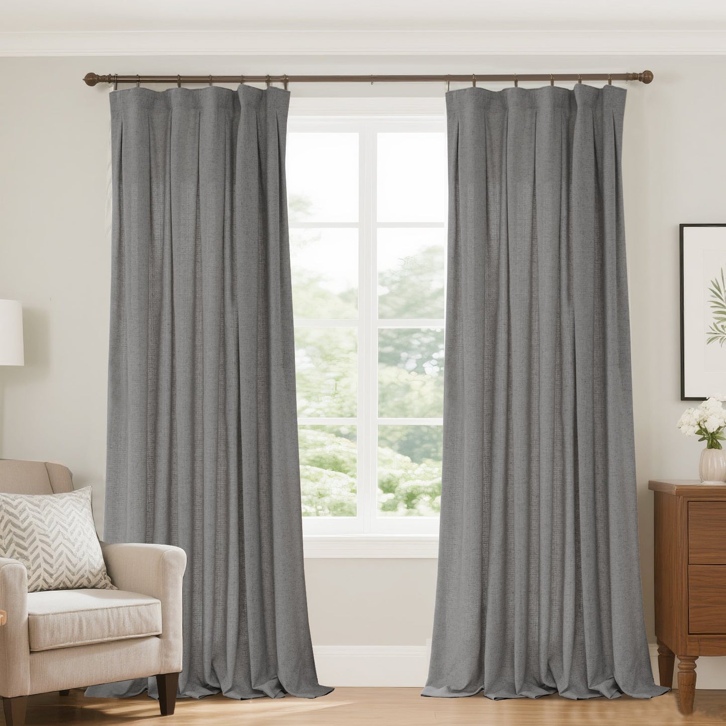 Lun Faux LInen Heavyweight curtains