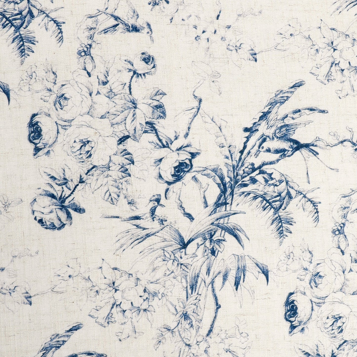 Black Back Printed Floral Curtain
