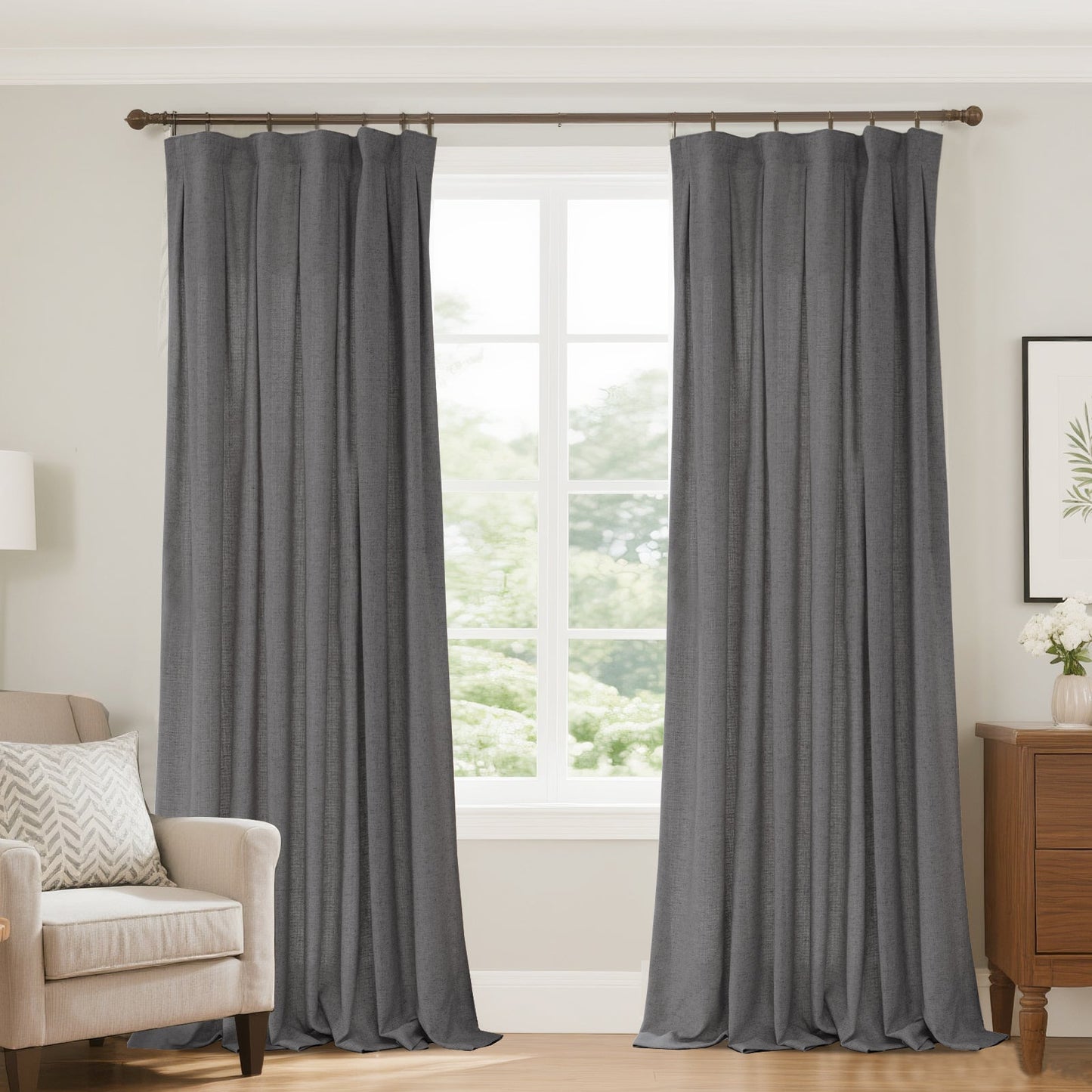 Lun Faux LInen Heavyweight curtains