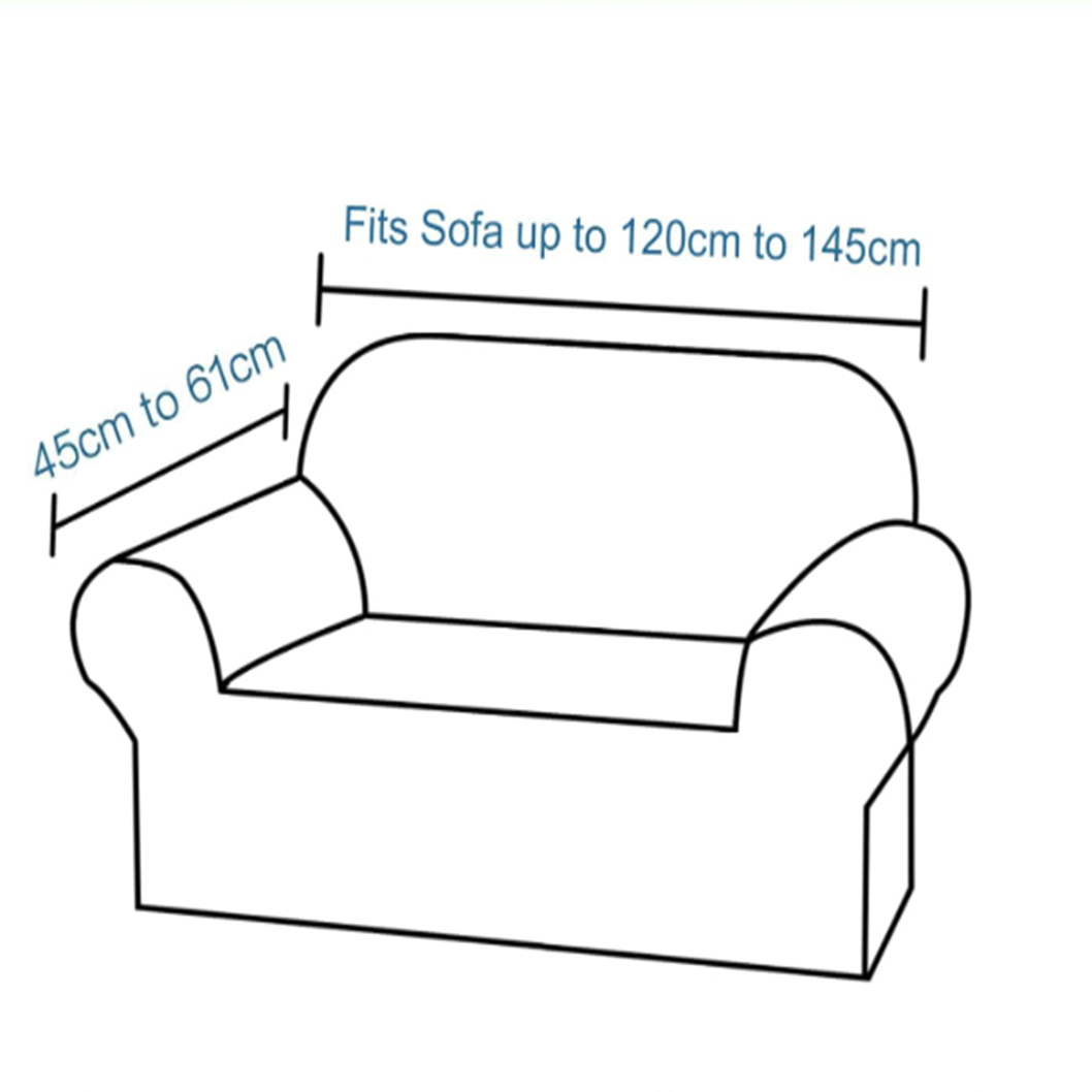 Smarcute 2 Seater Stretch Suede Soft Luxurious Fabric Sofa Cover