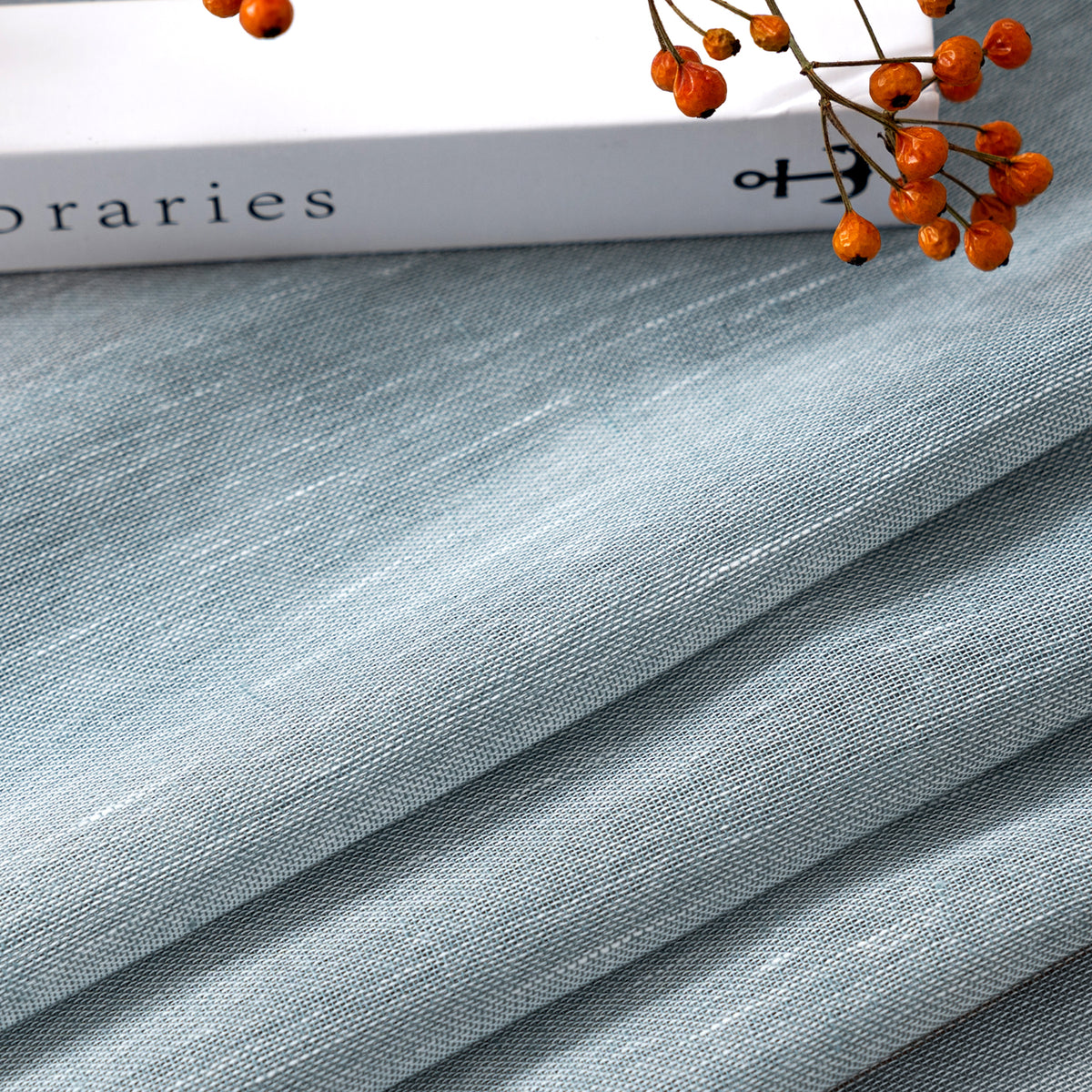 Smarcute Faux Linen Semi-sheer Grommet Curtain - 2X 132x213cm
