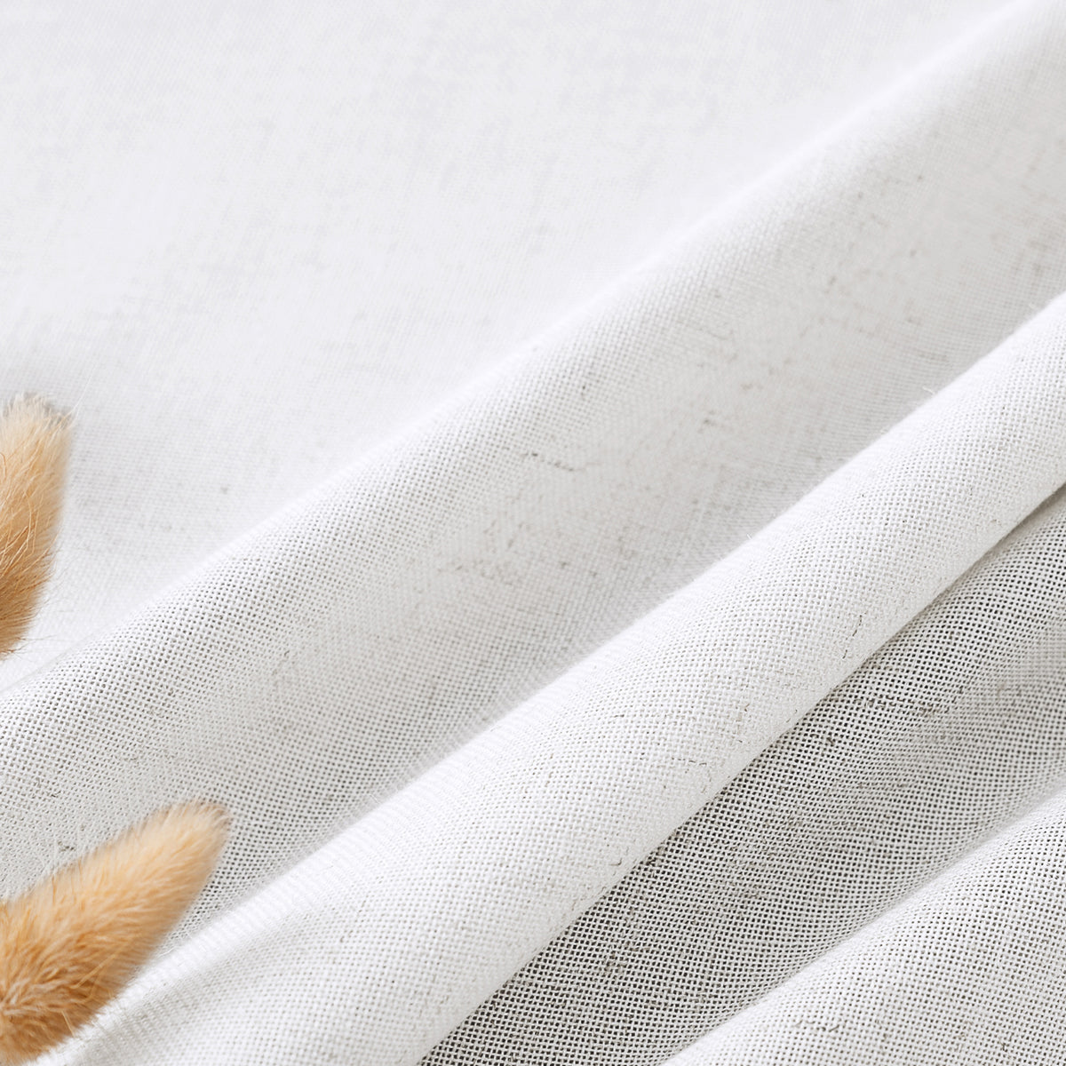 Smarcute Linen Blended Grommet Curtain - 2X 132x243cm