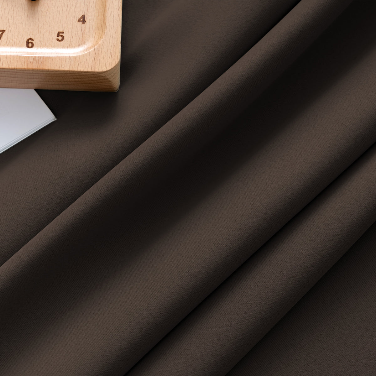 Smarcute Blockout Back Tab Solid Curtain - 2X 132x160cm