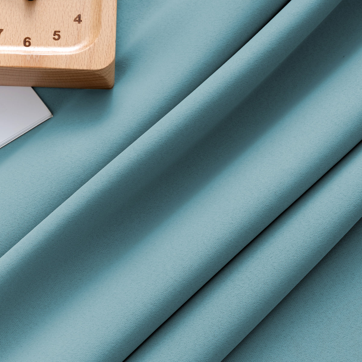 Smarcute Blockout Back Tab Solid Curtain - 2X 132x213cm