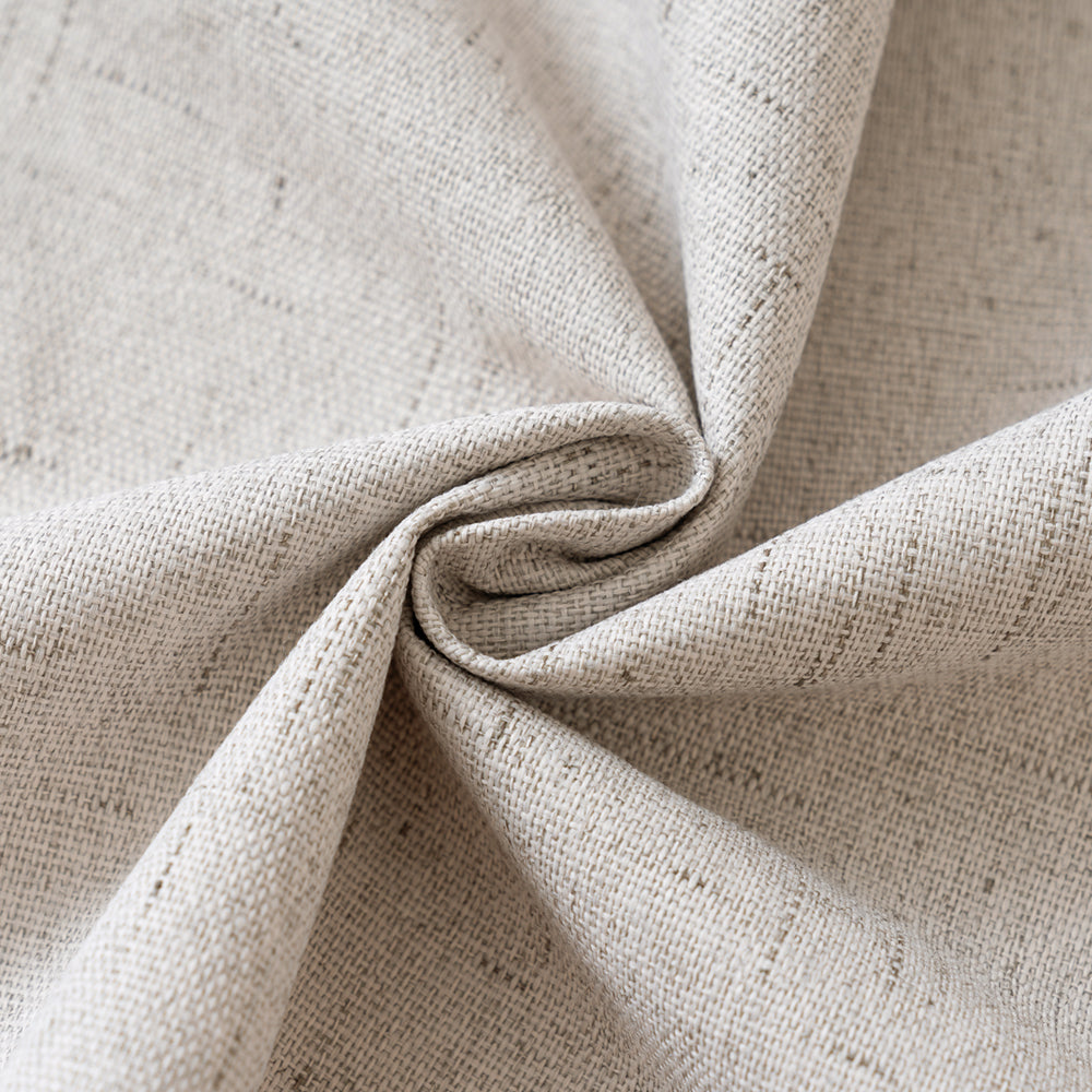 Smarcute Blockout Faux Linen Grommet Curtain - 2X 168x183cm