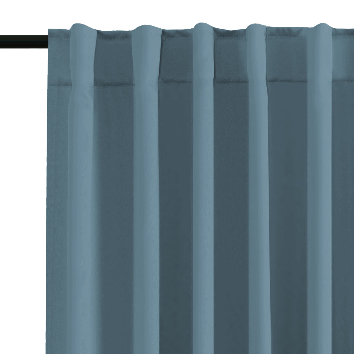 Smarcute Blockout Back Tab Solid Curtain - 2X 132x160cm