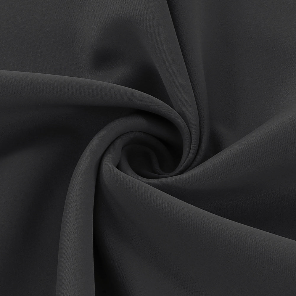 Smarcute Blockout Grommet Curtain with Black Liner Backing - 2X 132x160cm