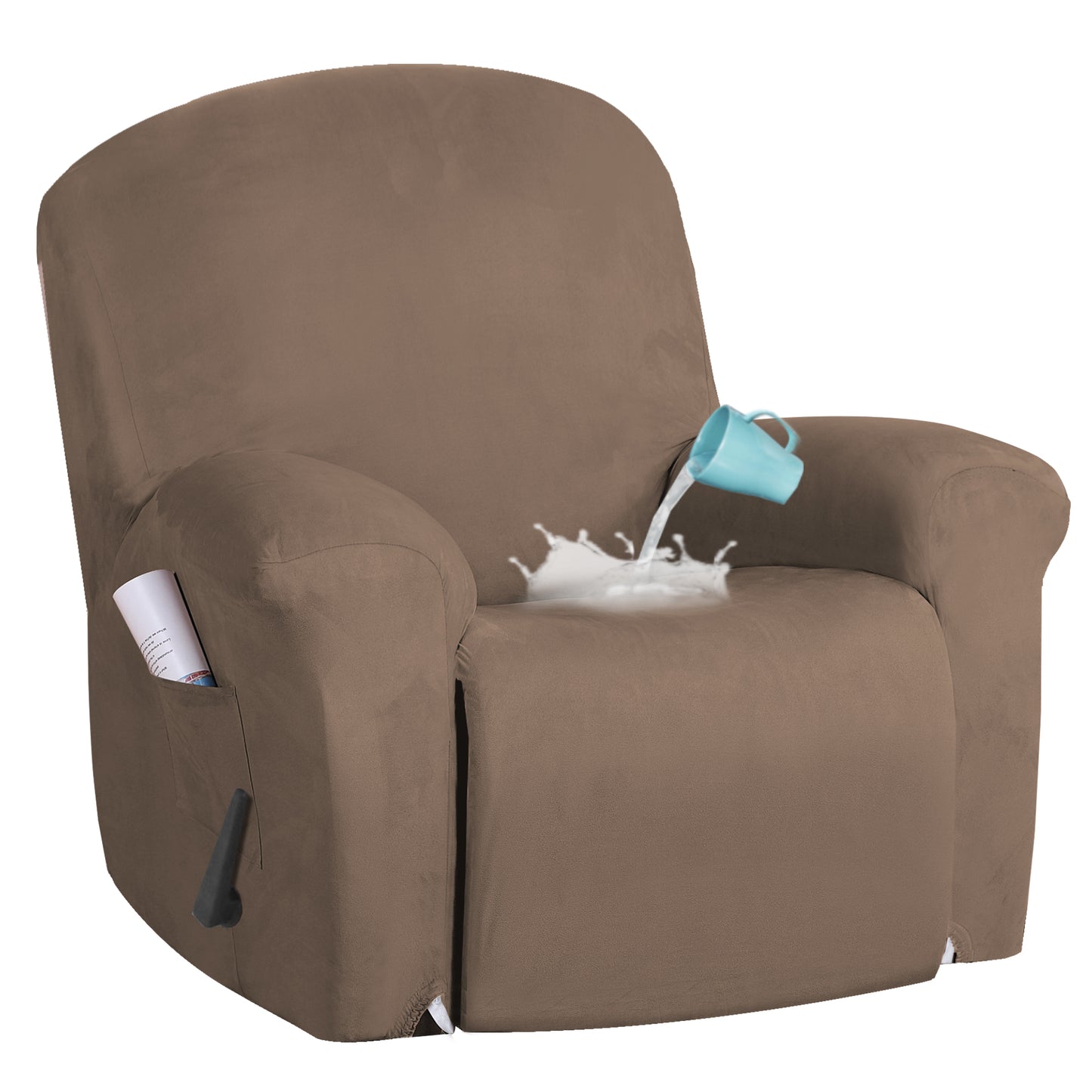 Recliner Cover Non Slip Stretch Suede Recliner Couch Covers Recliner Chair Cover