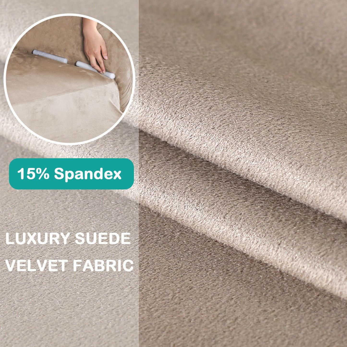 Water Repellent Stretch Suede Sofa Covers Couch Covers Slip Covers Soft Non Slip