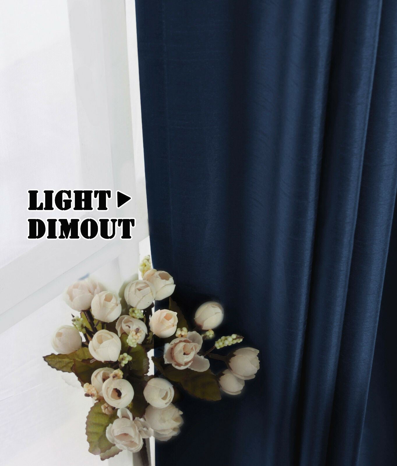Living Room Curtains Pair Faux Silk Eyelet Privacy Provide Kitchen Curtains