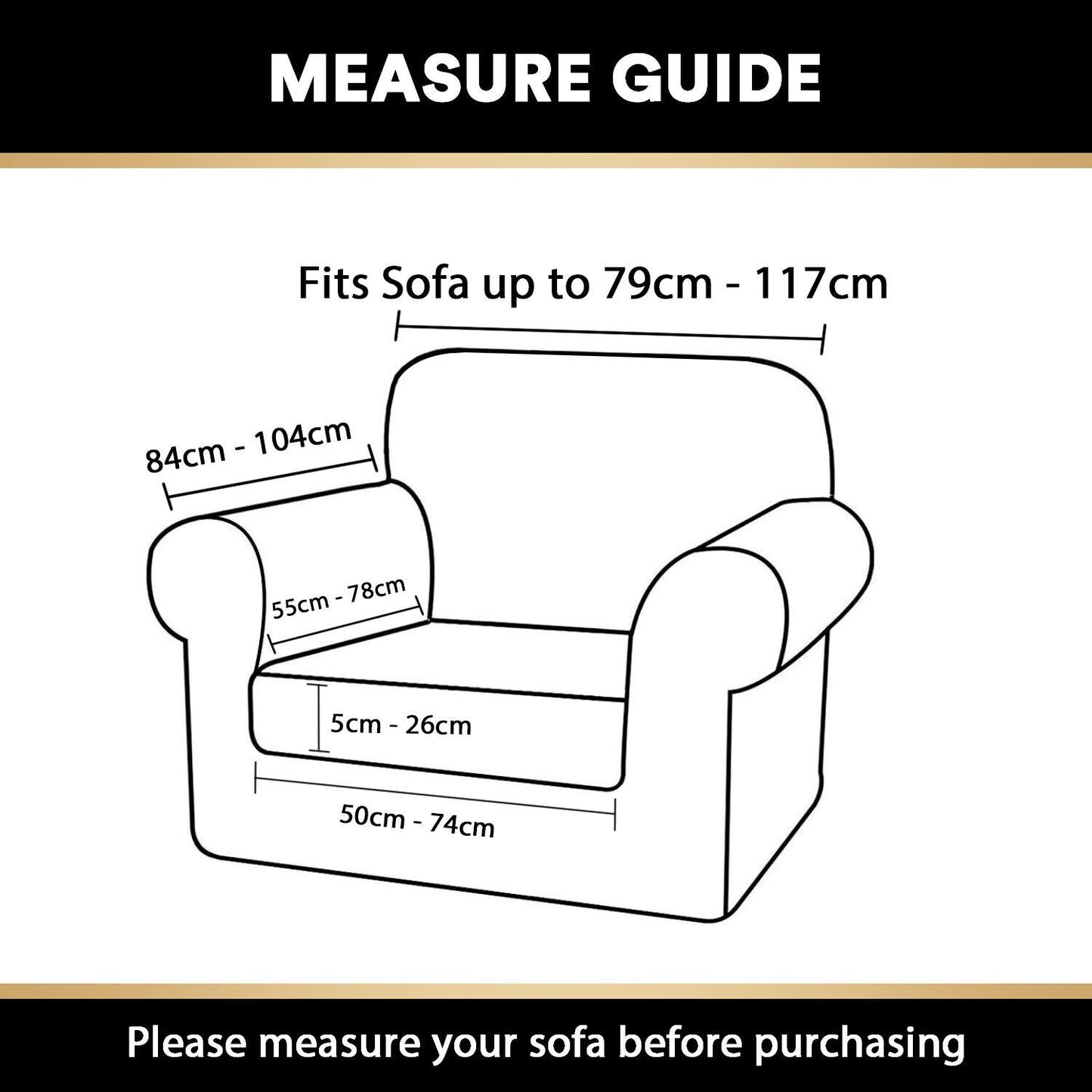 2 Pic Microfiber Stretch Sofa Covers Couch Covers Slipcovers with Elastic Bottom