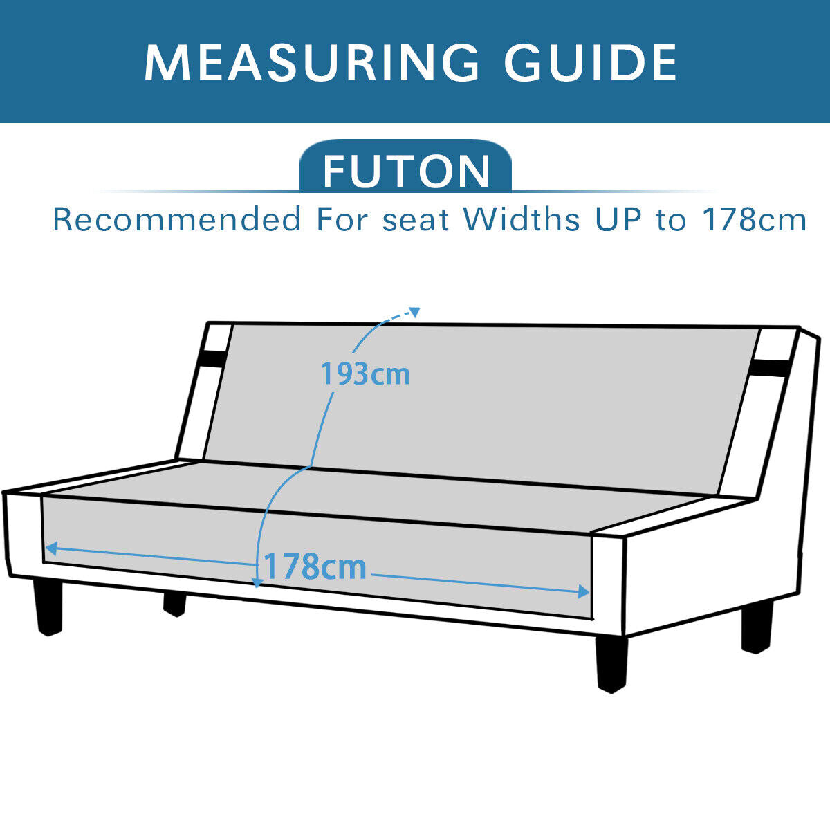 Futon Sofa Armless Slipcovers Reversible Quilted Water Resistant Protector