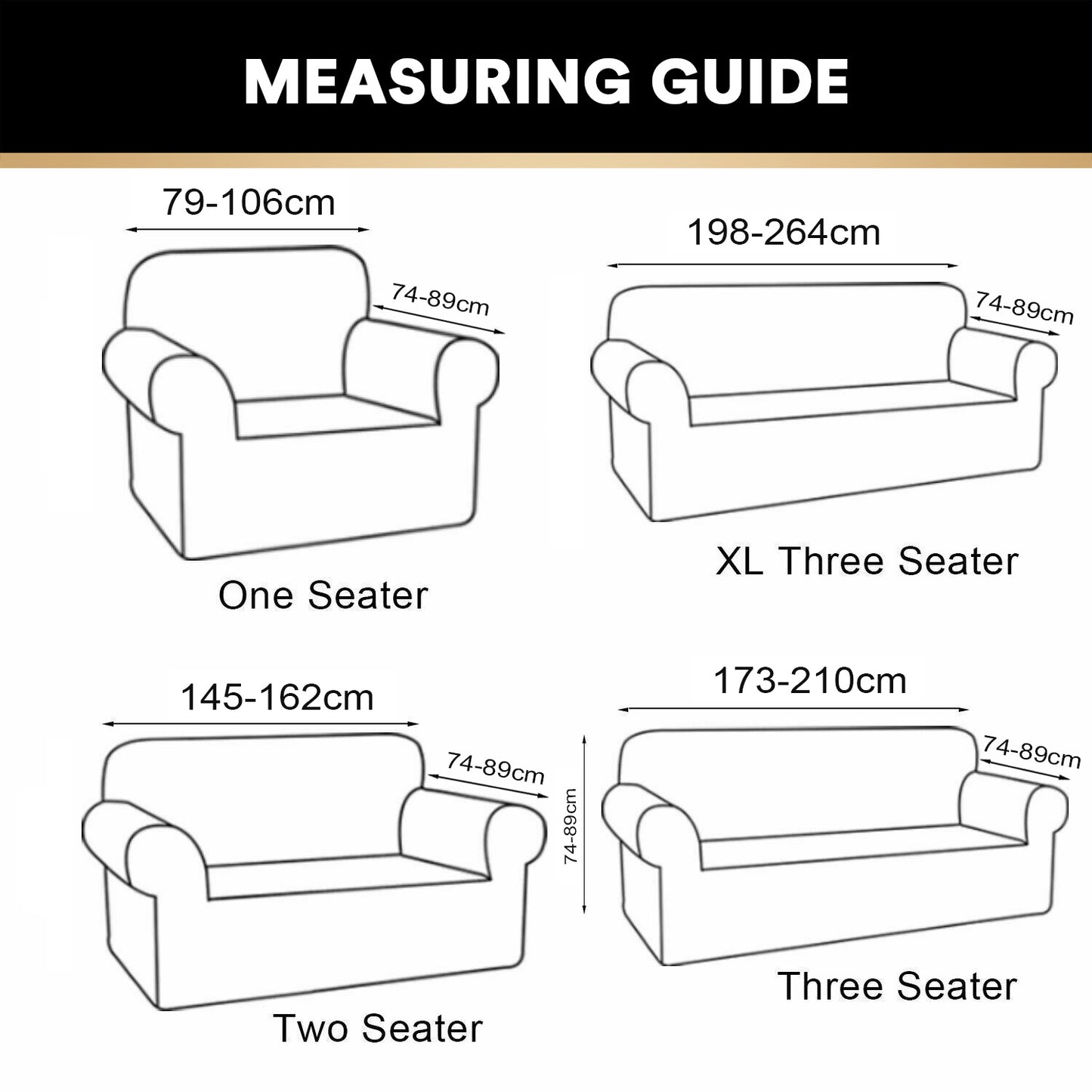 Sofa Covers Couch Cover Sofa Slip Cover Stretch Soft Thick Fabric Natural Color