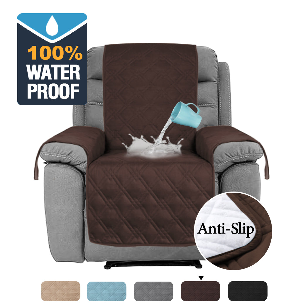 100% Waterproof Recliner Chair Cover with Non Slip Strap Slip Cover for Recliner