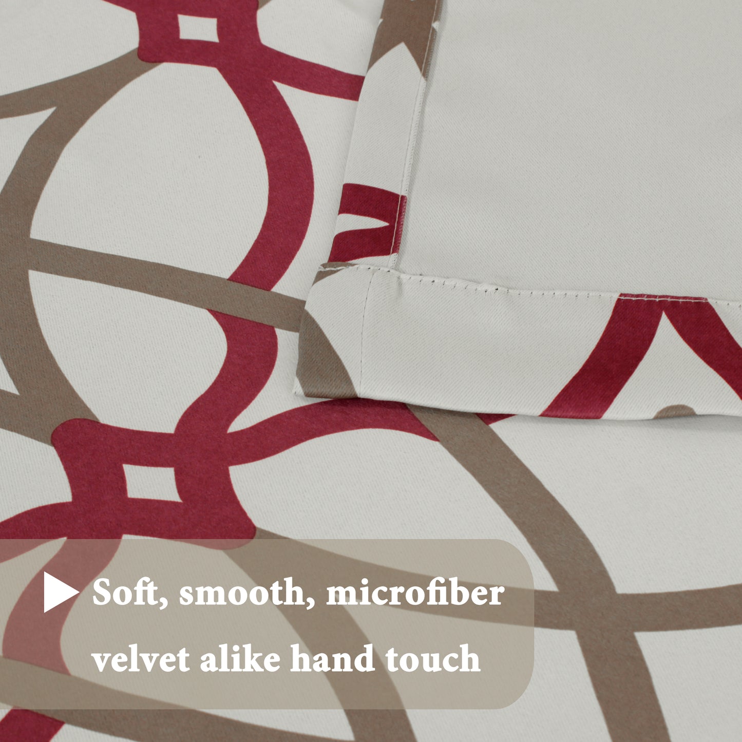 1 Pair Curtains Blockout Eyelet Living Room Curtains for Bedroom, Soft and Thick